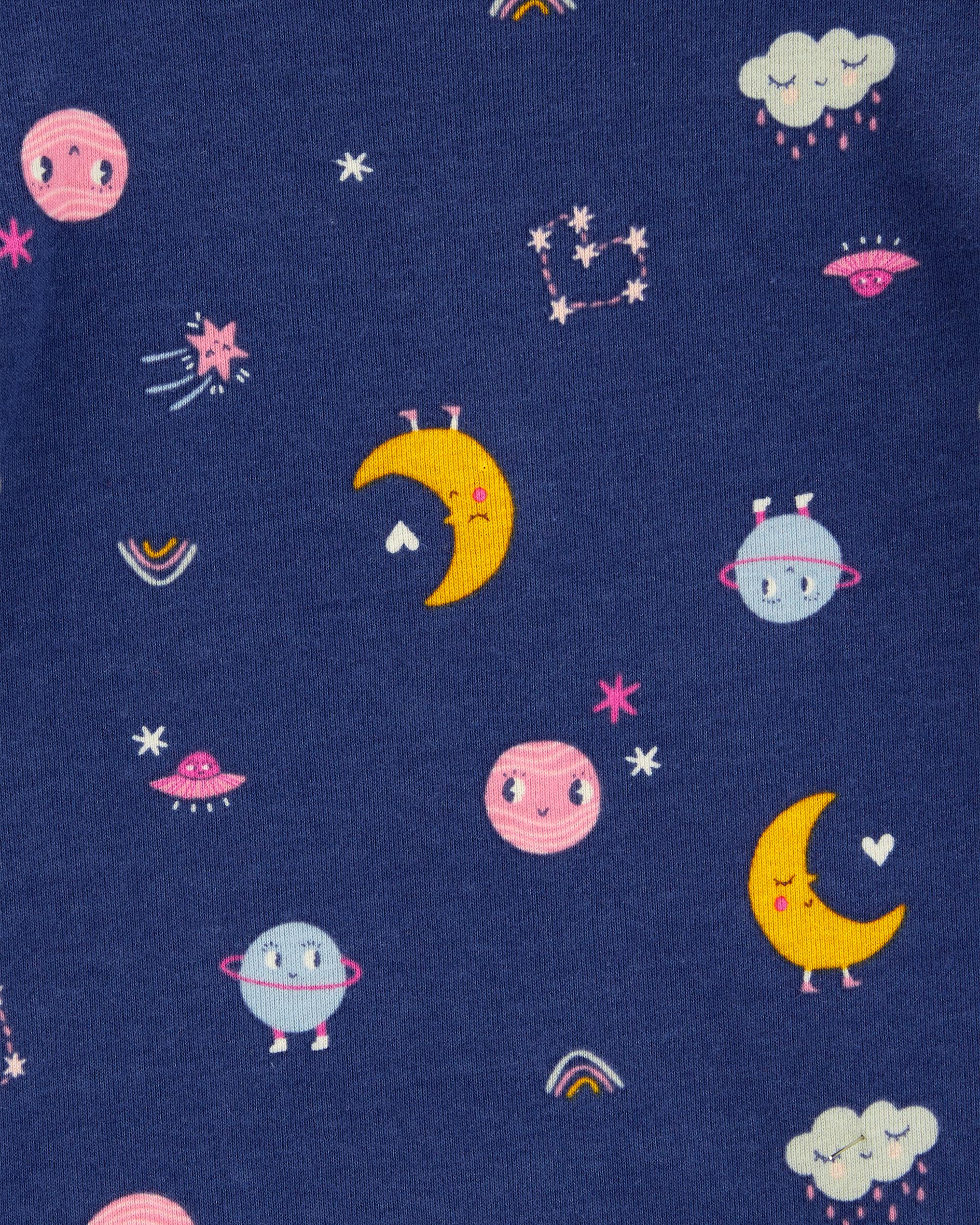 Baby 4-Piece Space 100% Snug Fit Cotton Pyjamas