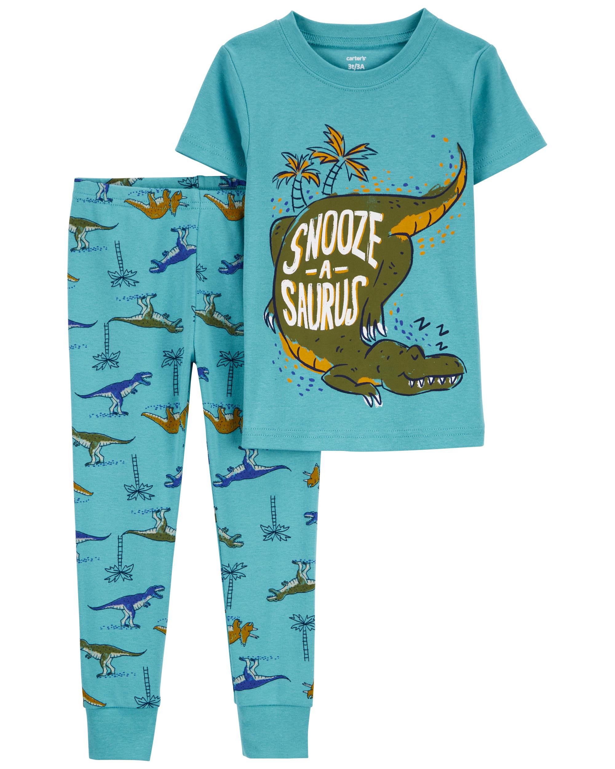 Toddler 2-Piece Dinosaur 100% Snug Fit Cotton Pyjamas