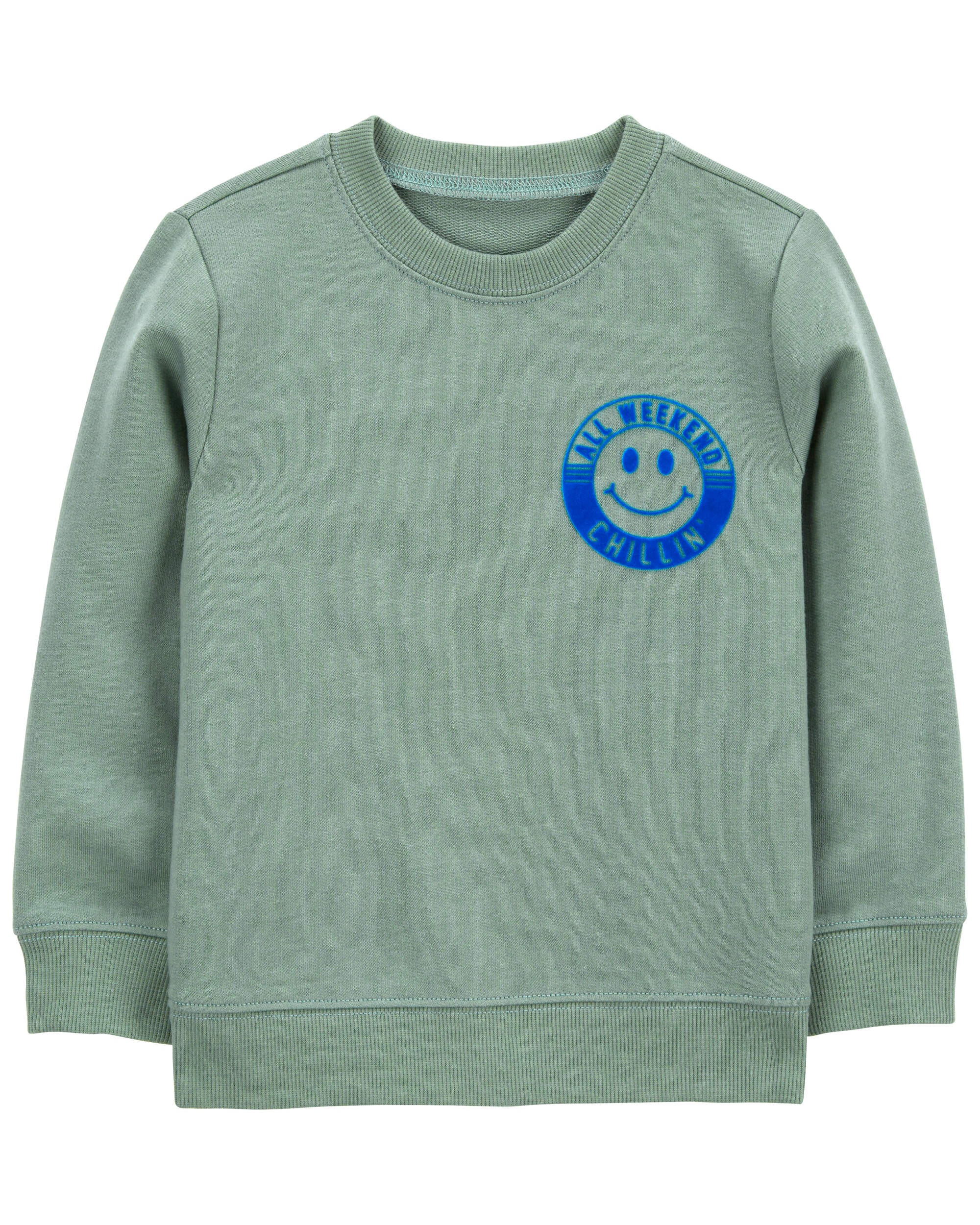 Toddler Smiley Face Pullover Sweatshirt