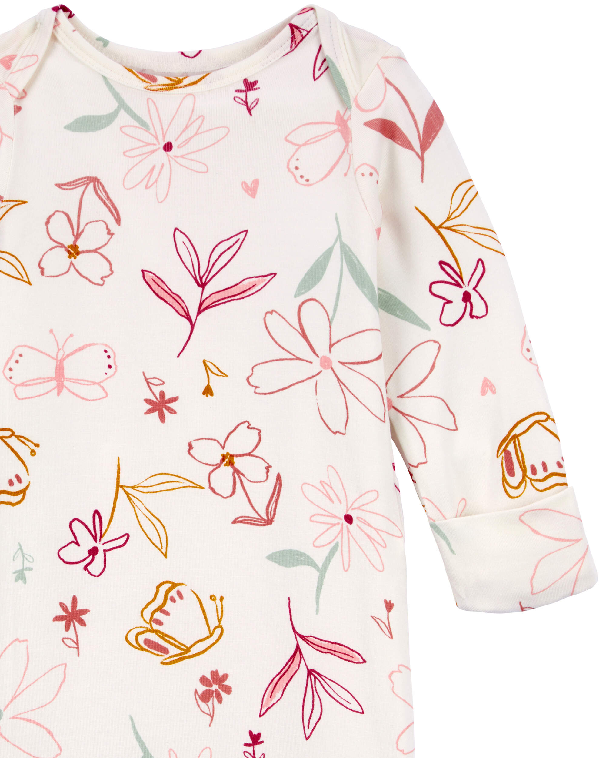 Baby 2-Pack Floral PurelySoft Sleeper Gowns