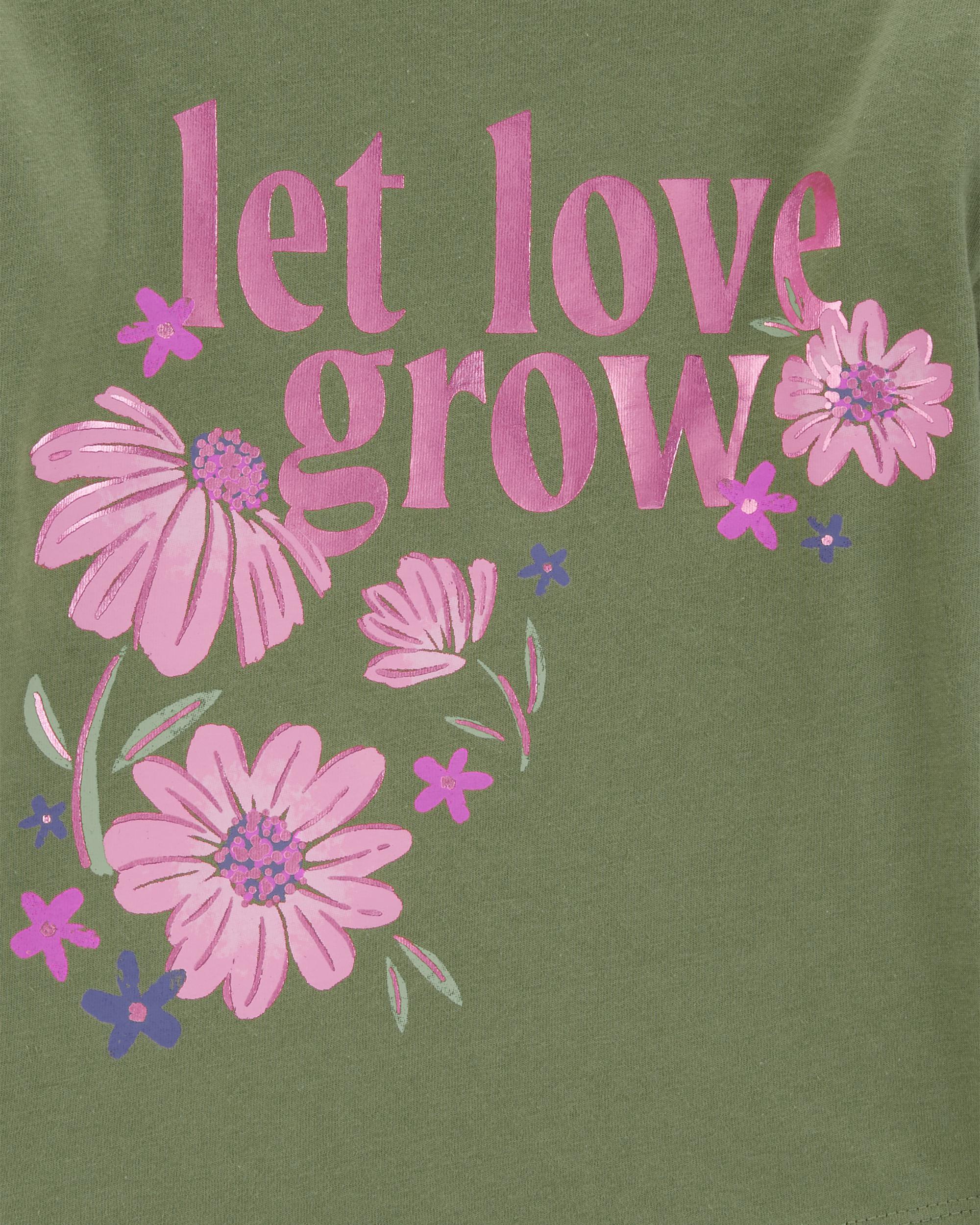 Baby Let Love Grow Flutter Graphic T-Shirt