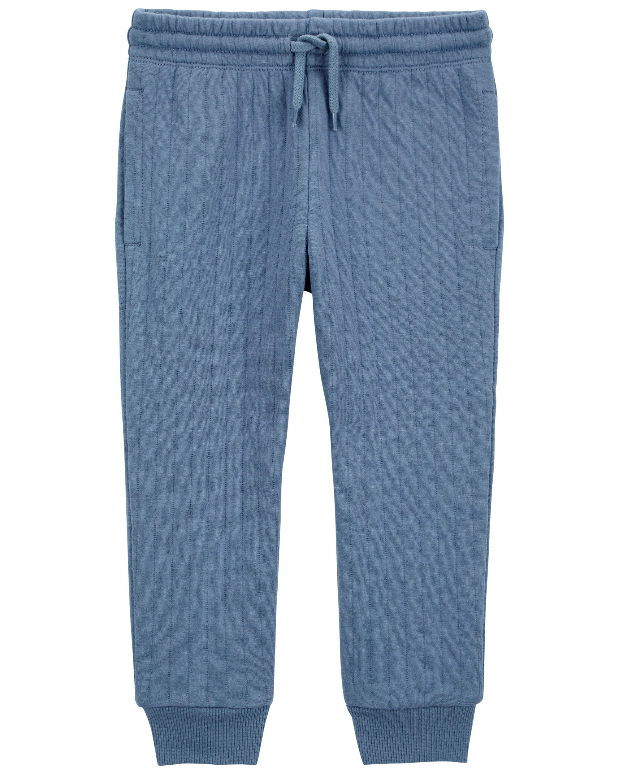 Toddler Pull-On Quilted Joggers - Blue