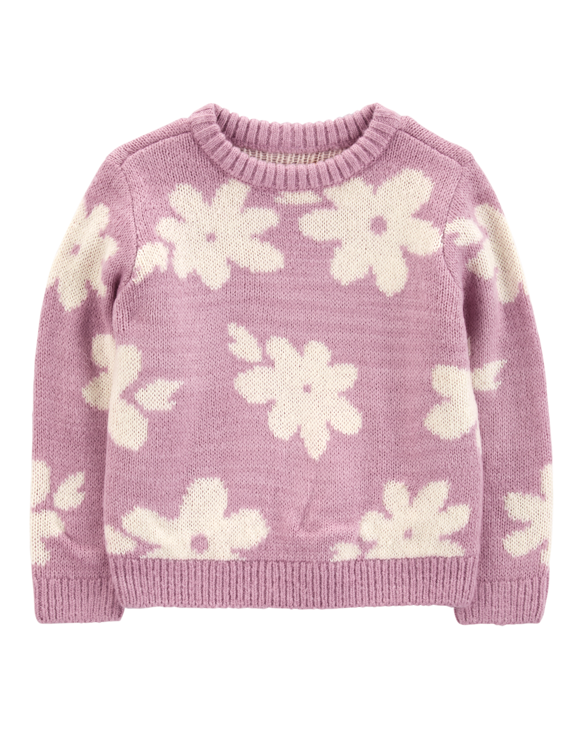 Toddler Floral Mohair-Like Sweatshirt