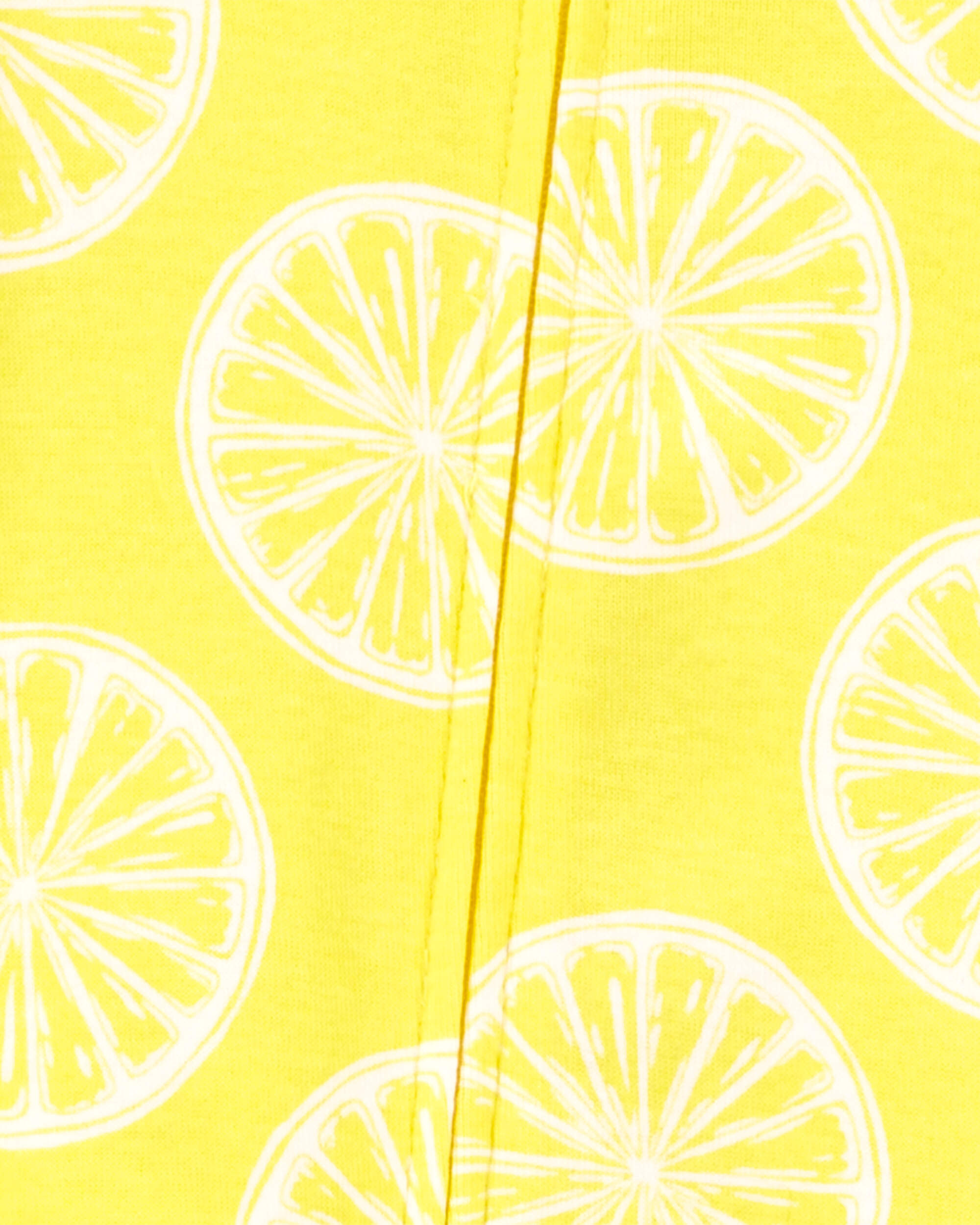 Toddler 1-Piece Lemon 100% Snug Fit Cotton Footie Pyjamas