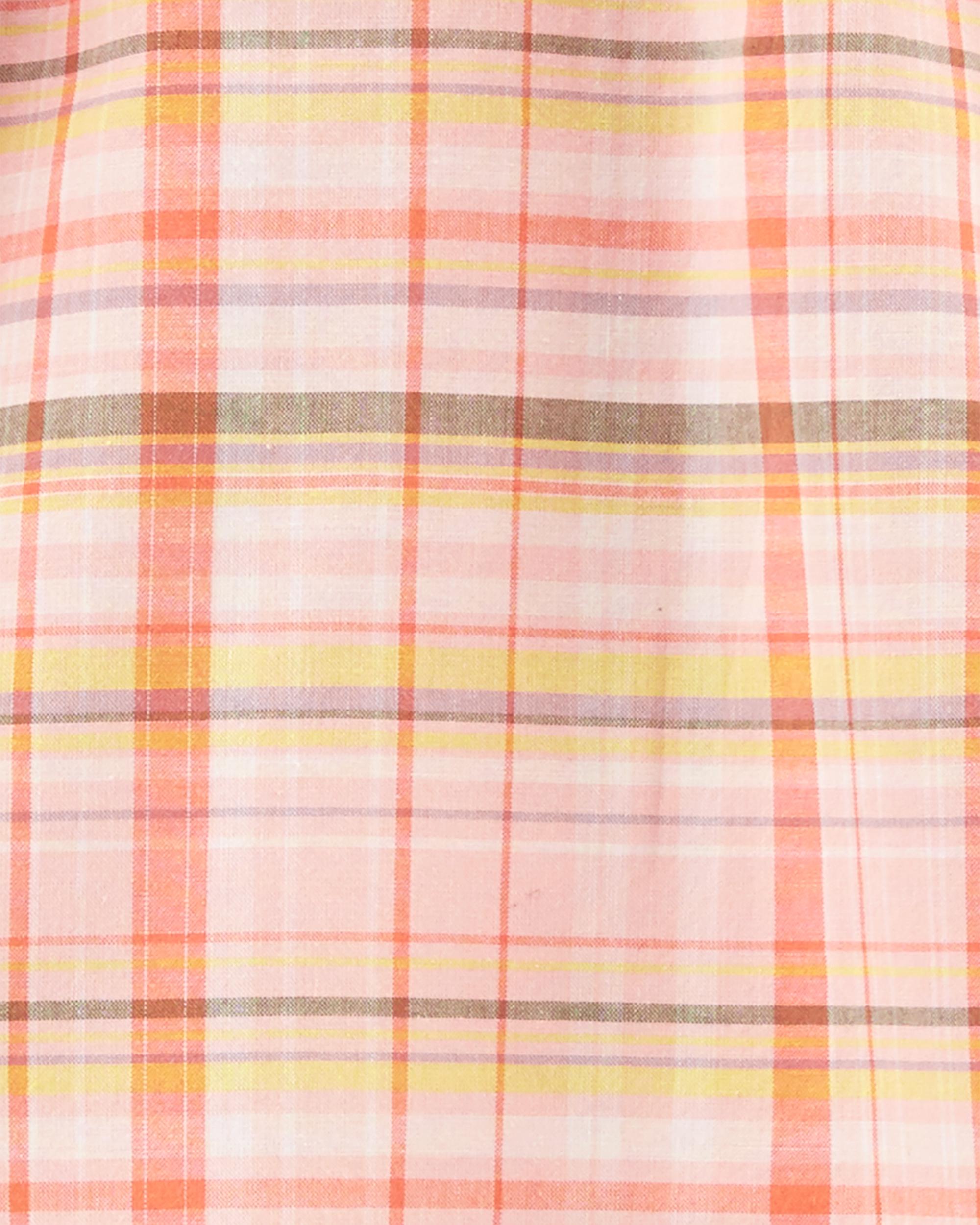 Kid Plaid Cotton Top