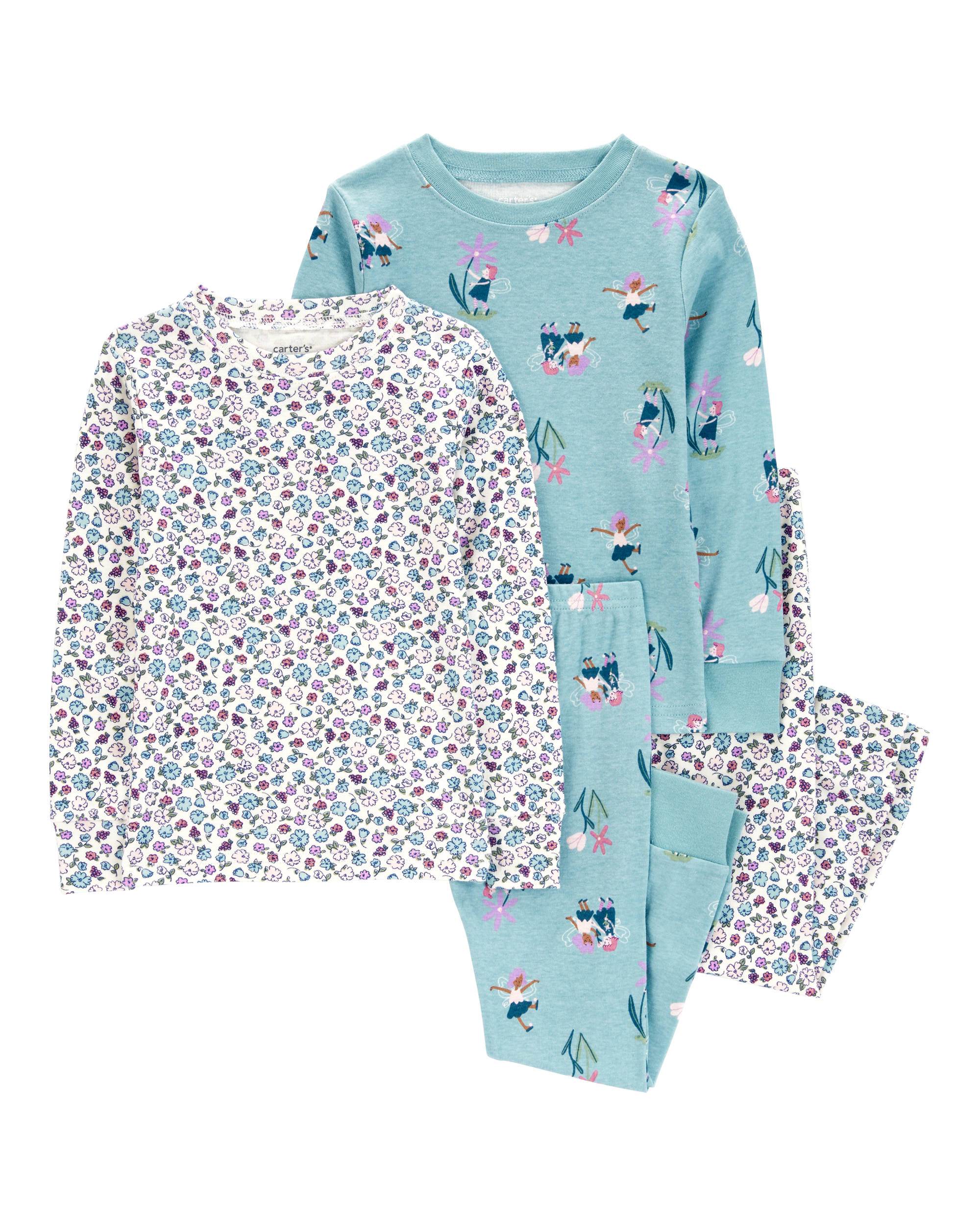 Baby 4-Piece Fairy 100% Snug Fit Cotton Pyjamas