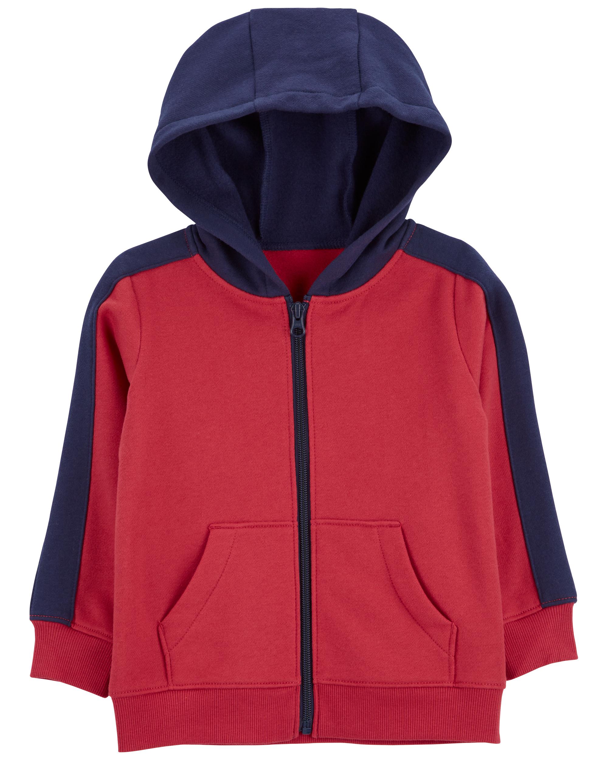 Navy blue and outlet red hoodie