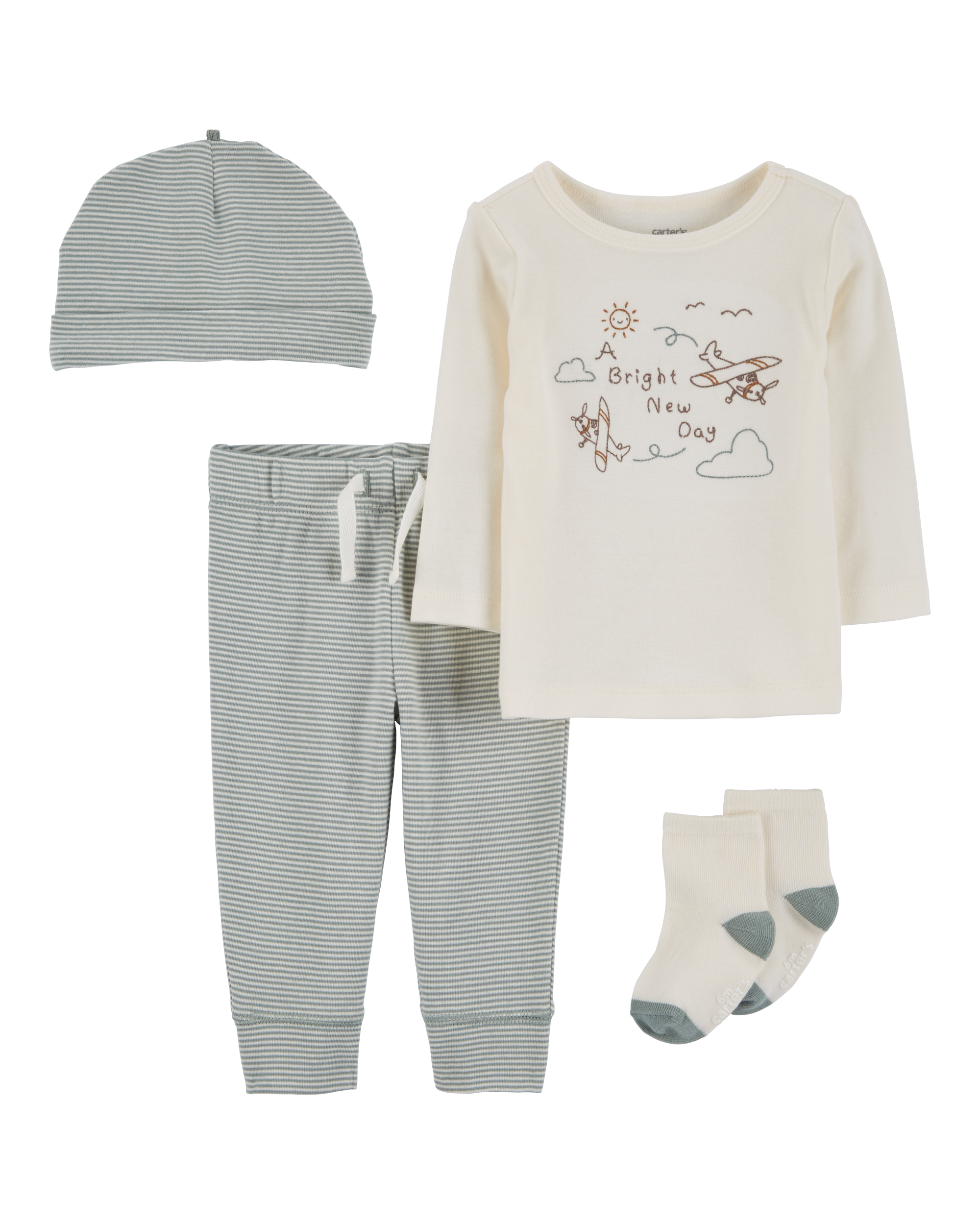 Baby 4-Piece Airplane Outfit Set