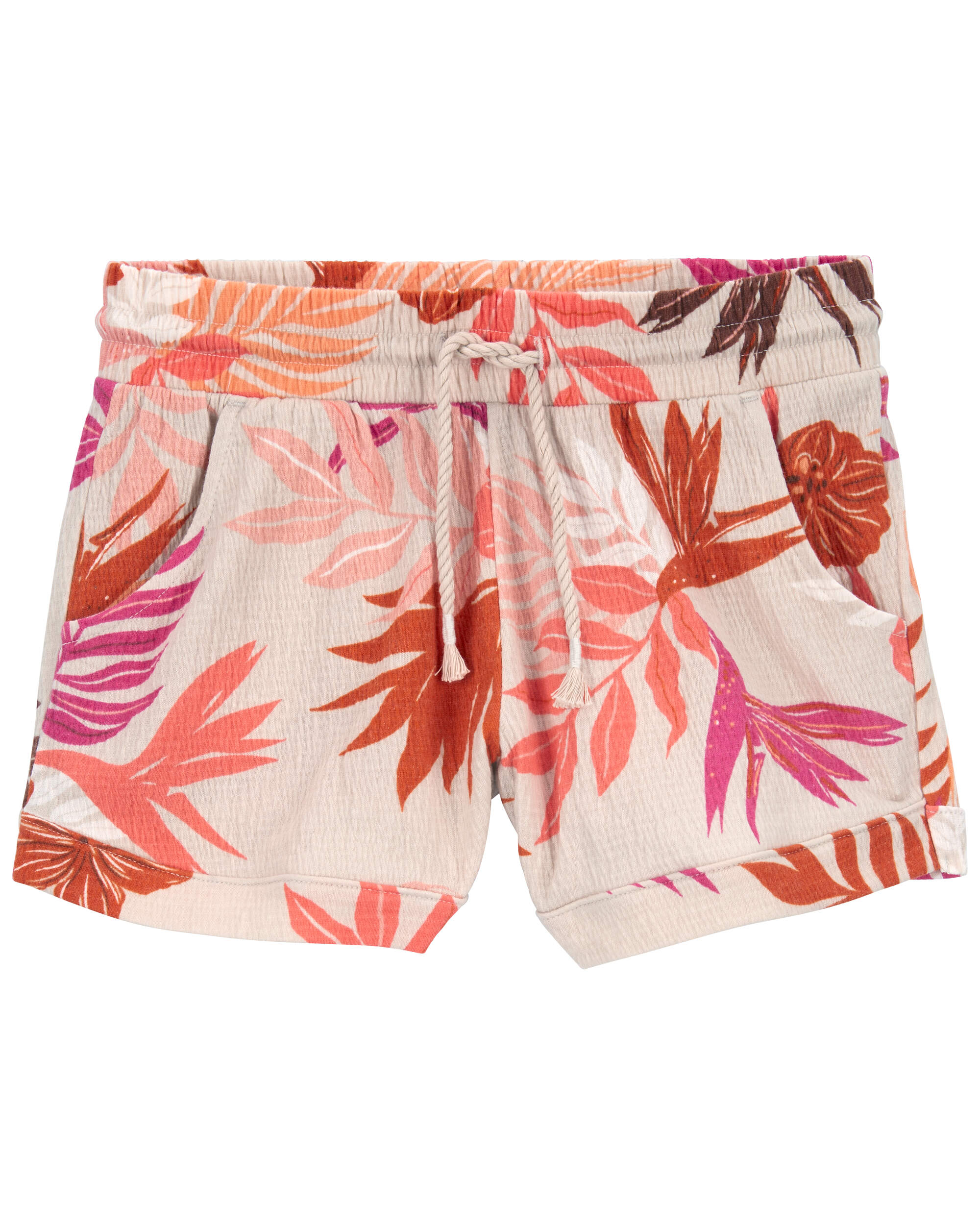 Kid Floral Pull-On French Terry Shorts