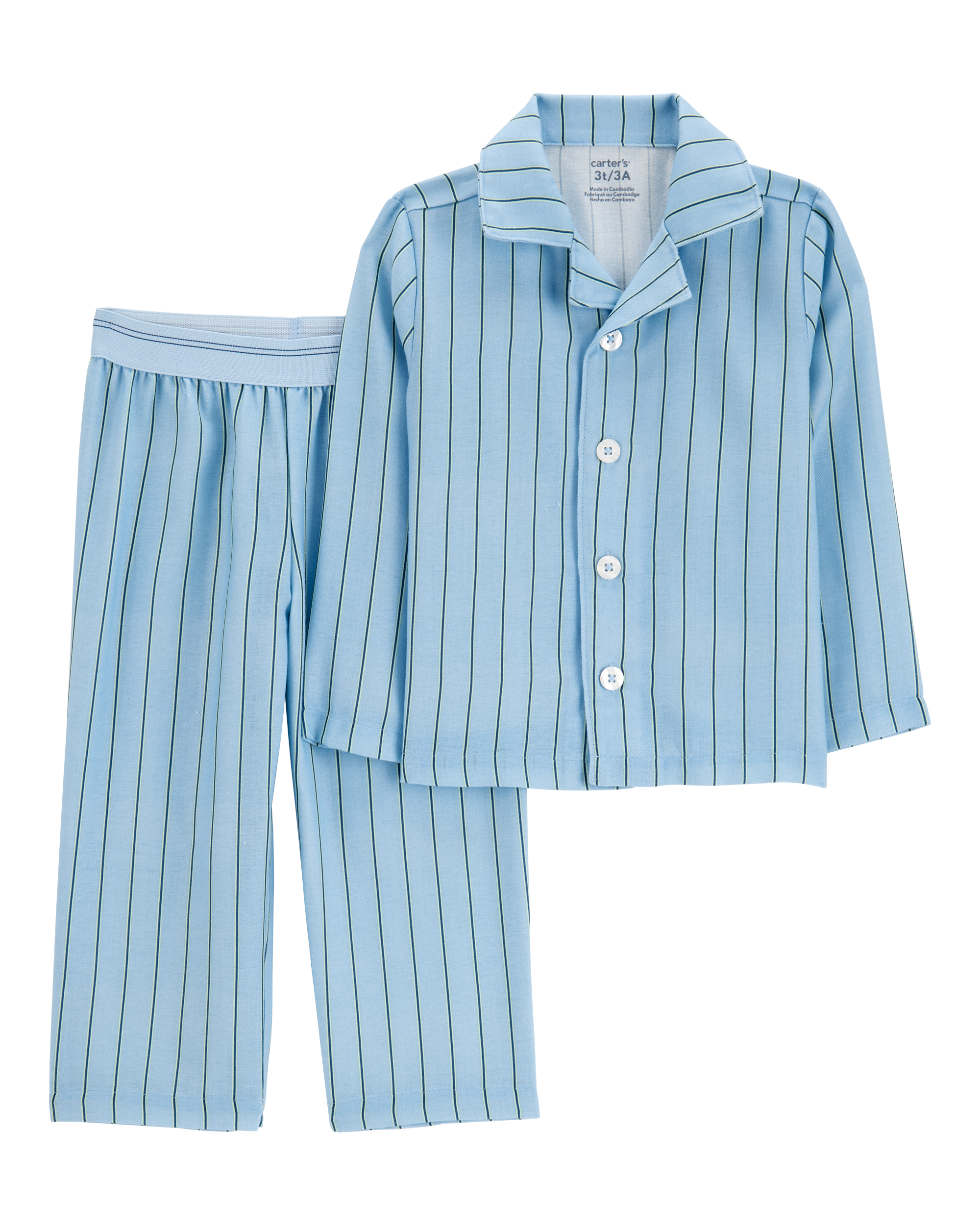 Toddler Striped Loose Fit 2-Piece Pyjamas