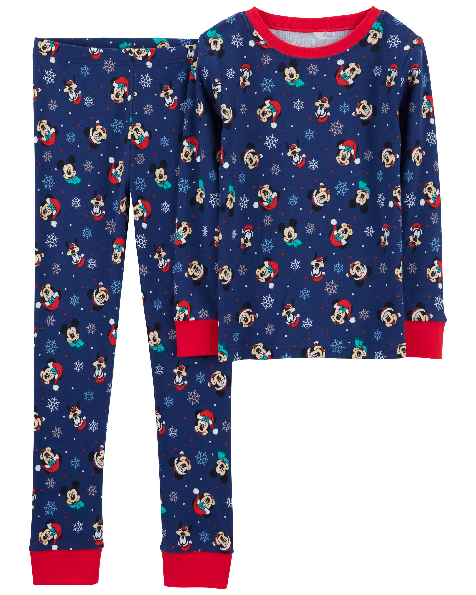 2-Piece Christmas Mickey 100% Snug Fit Cotton Pyjamas