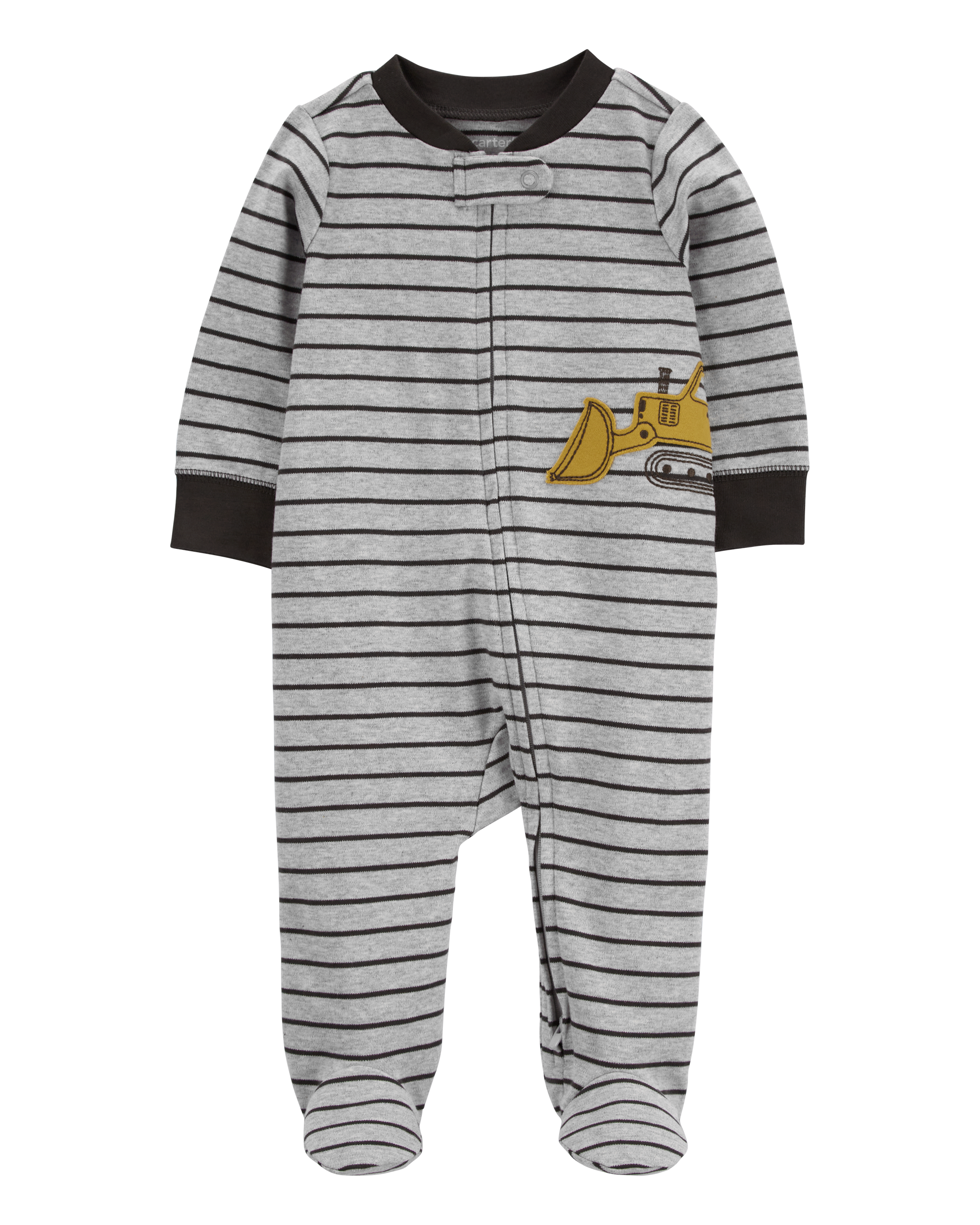 Baby Construction 2-Way Zip Cotton Blend Sleeper