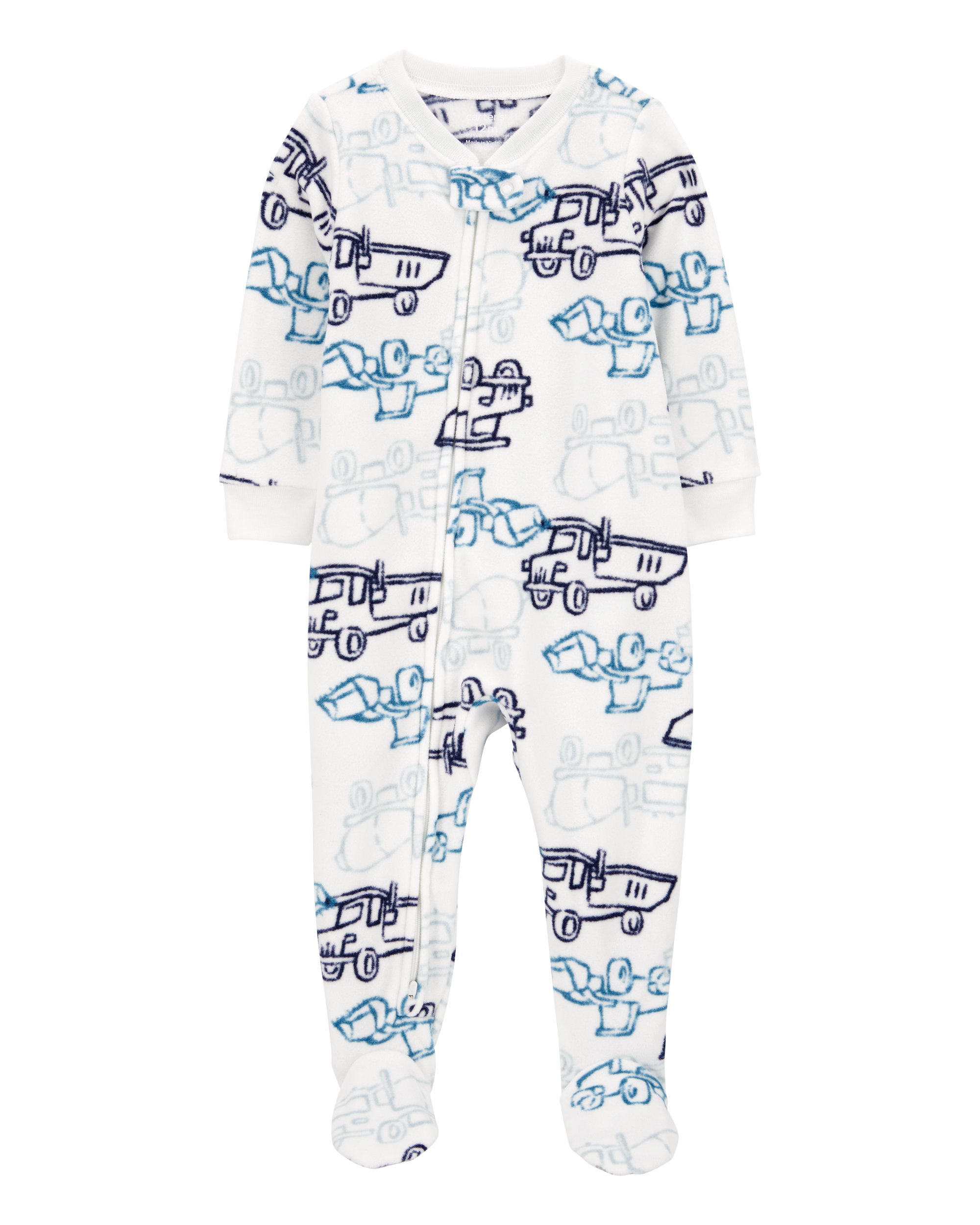 Baby 1-Piece Construction Fleece Footie Pyjamas