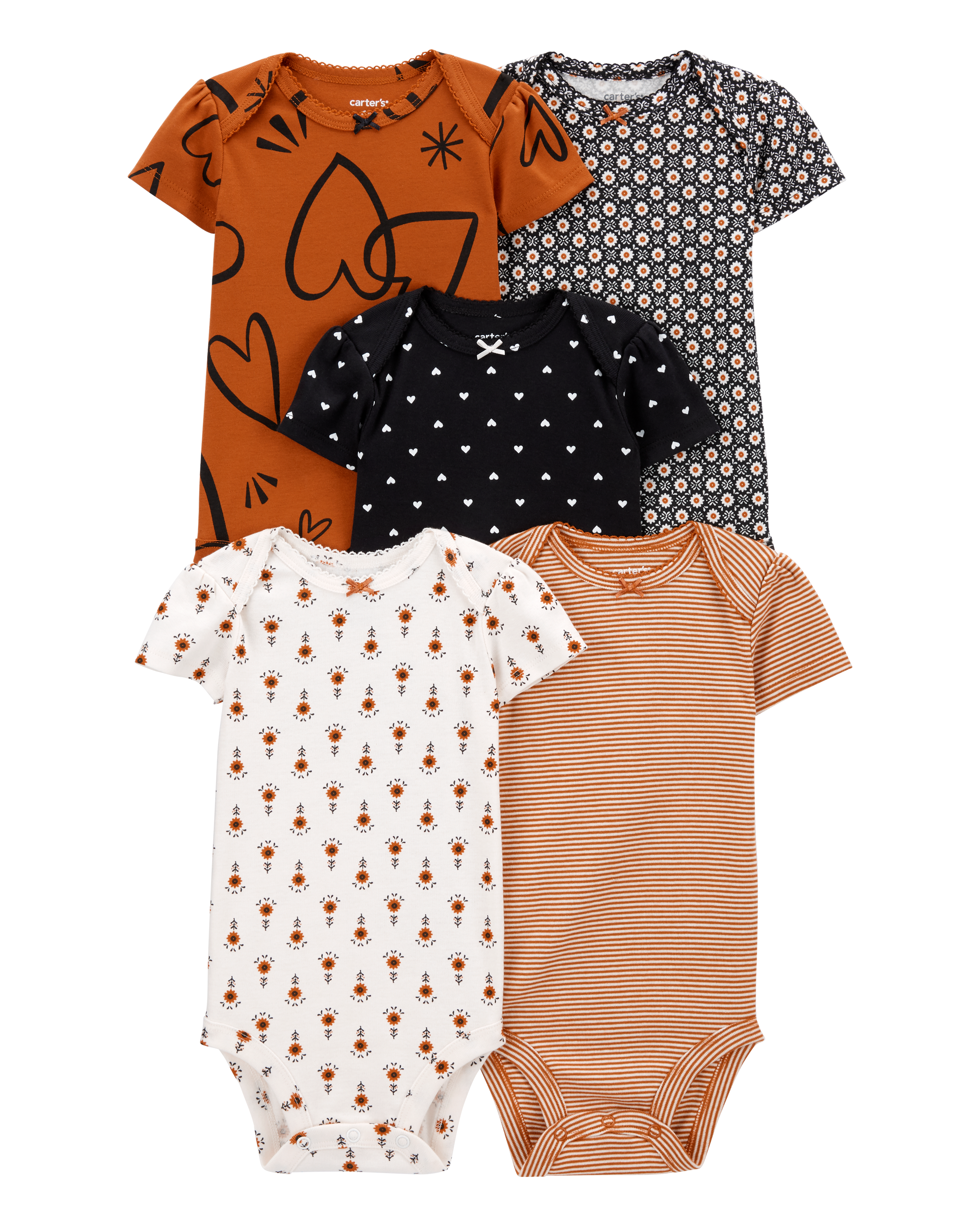 Baby 5-Pack Short-Sleeve Bodysuits