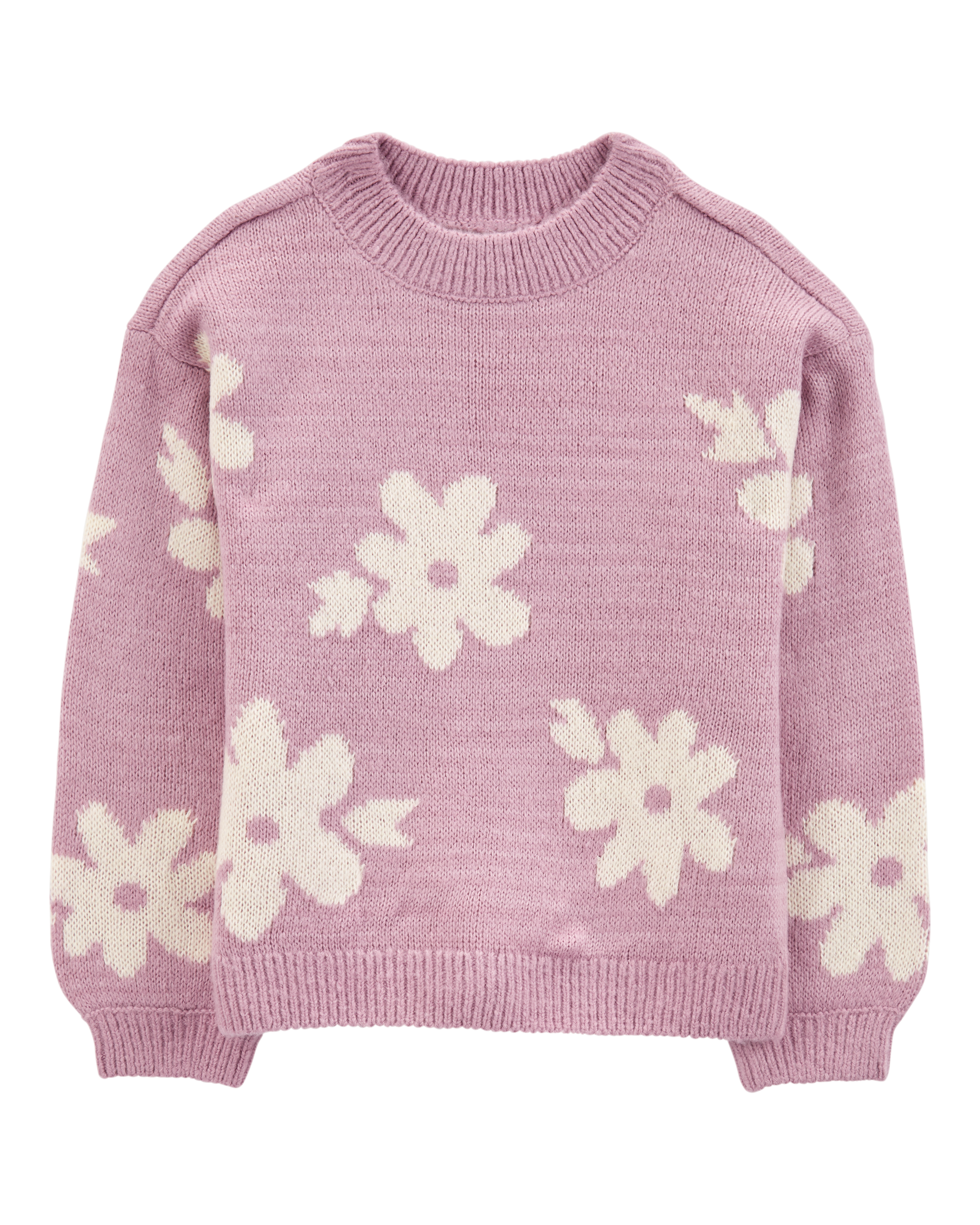 Kid Floral Mohair-Like Sweatshirt