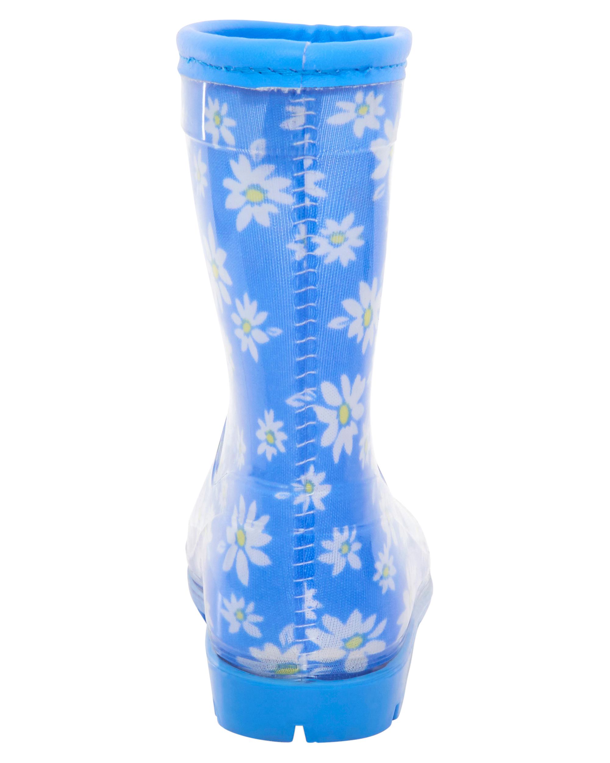 Toddler Daisy Print Rain Boots