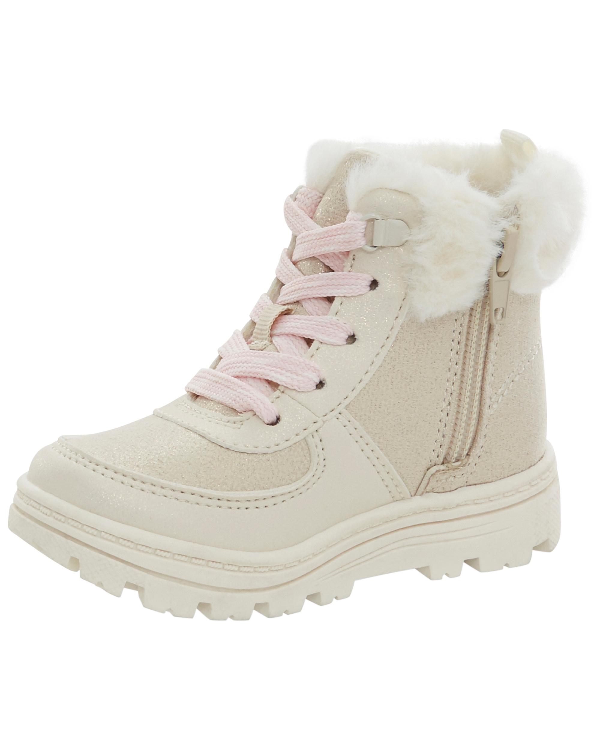 Faux Fur Hiking Boots