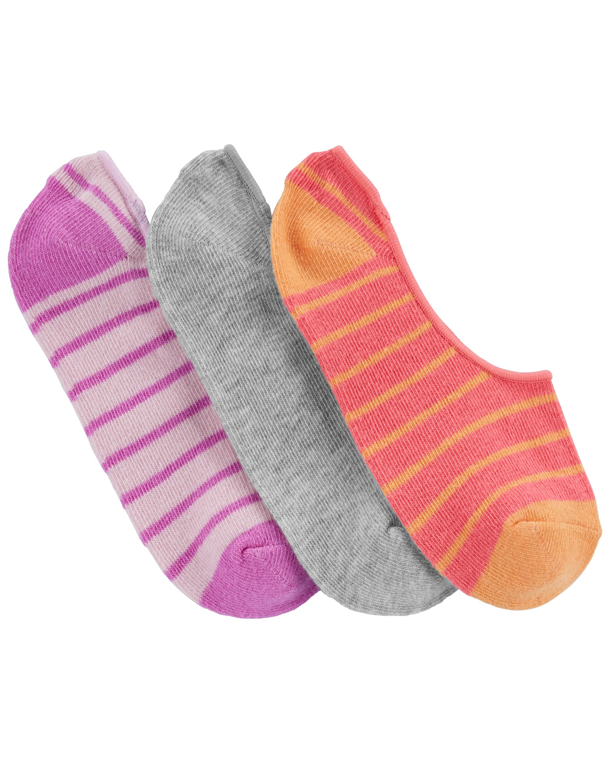 3-Pack No-Show Socks