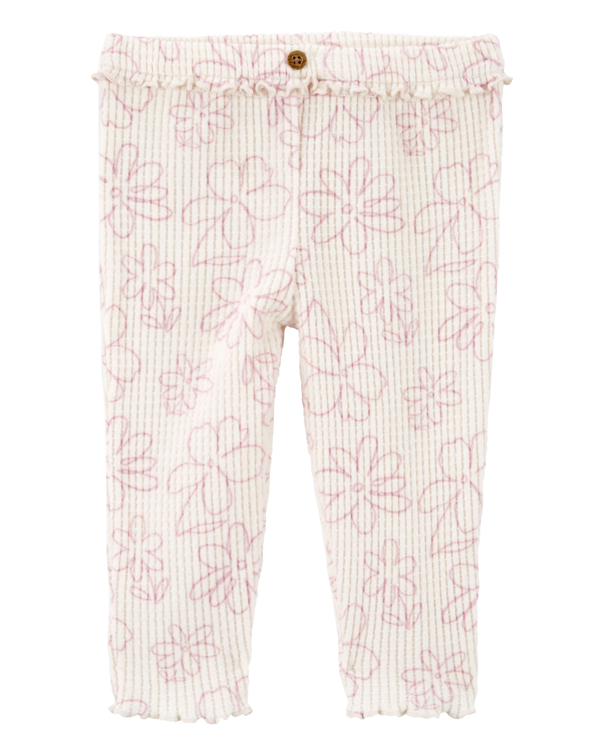 Baby Floral Pull-On Thermal Pants