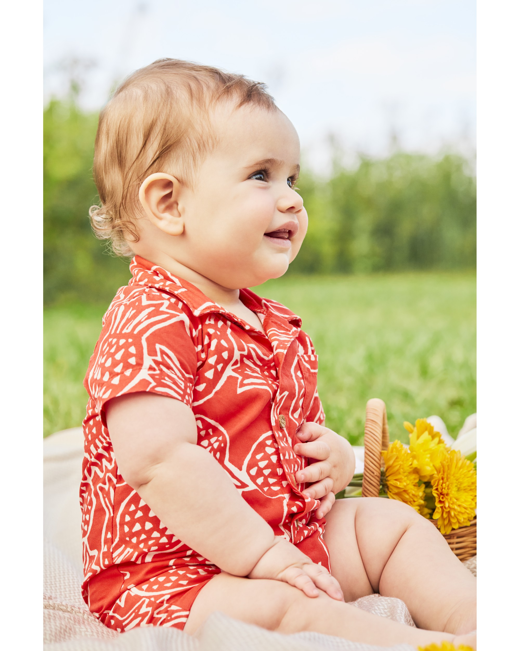 Baby Pineapple Cotton Romper