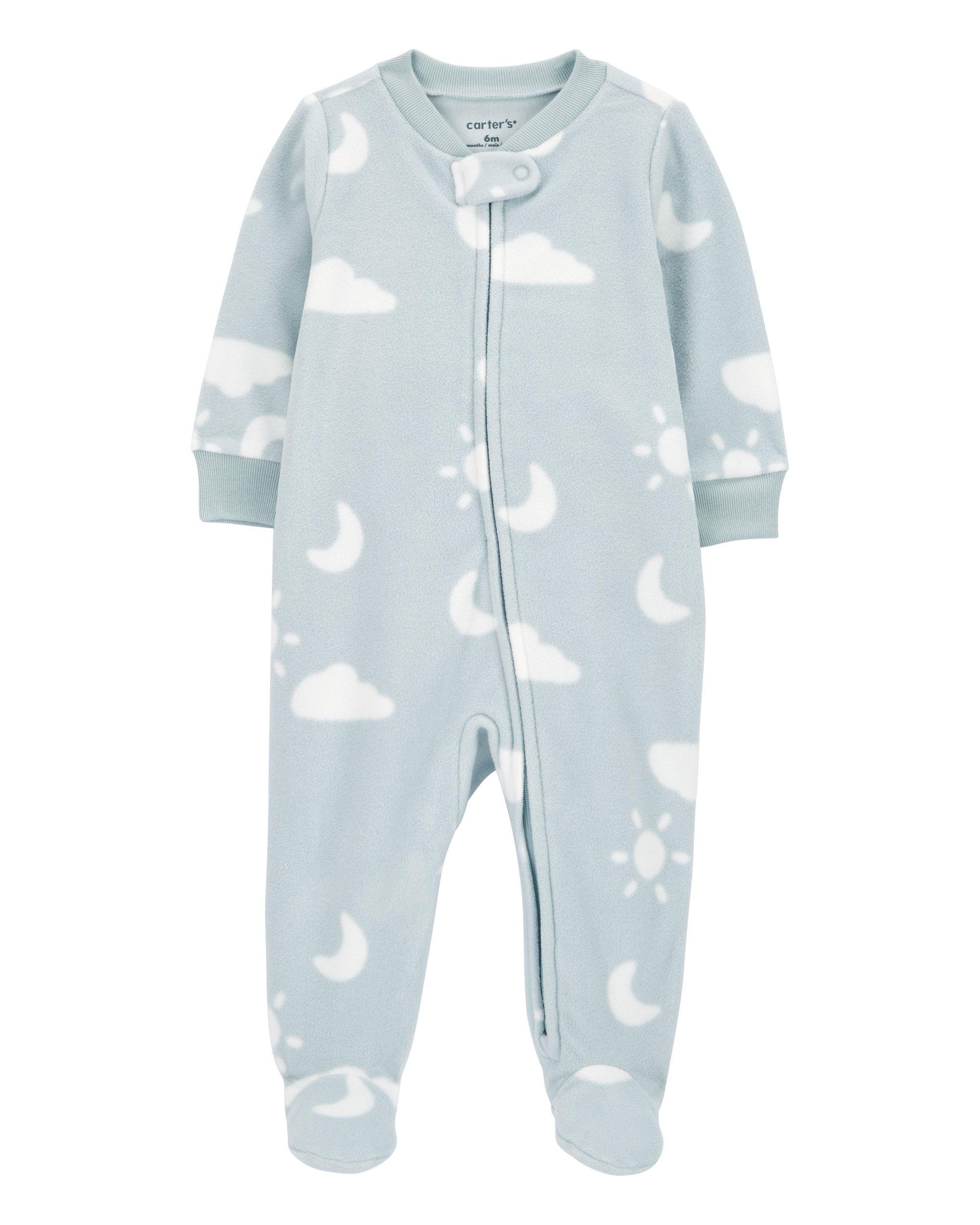 Baby Cloud Fleece Zip-Up Footie Sleeper Pyjamas