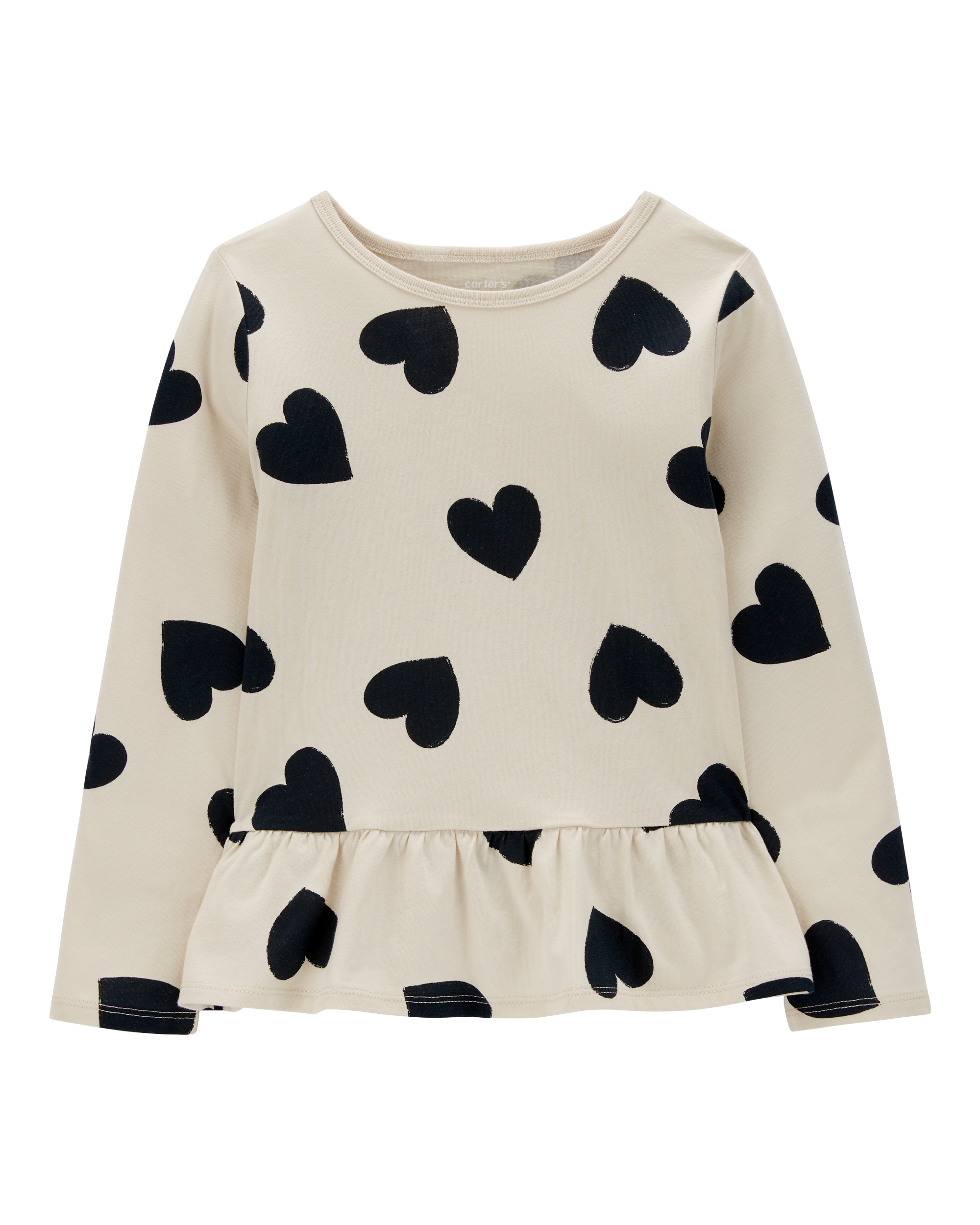 Kid Heart Peplum Jersey Tee