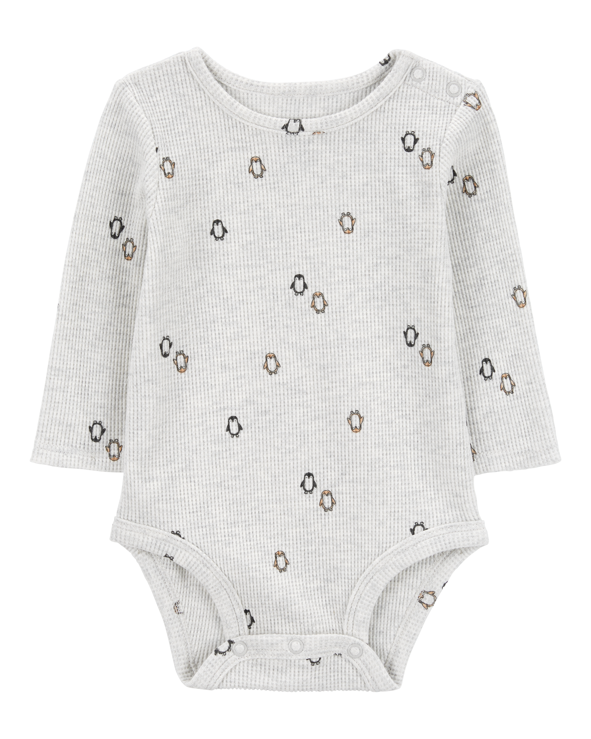 Baby Penguin Thermal Long-Sleeve Bodysuit