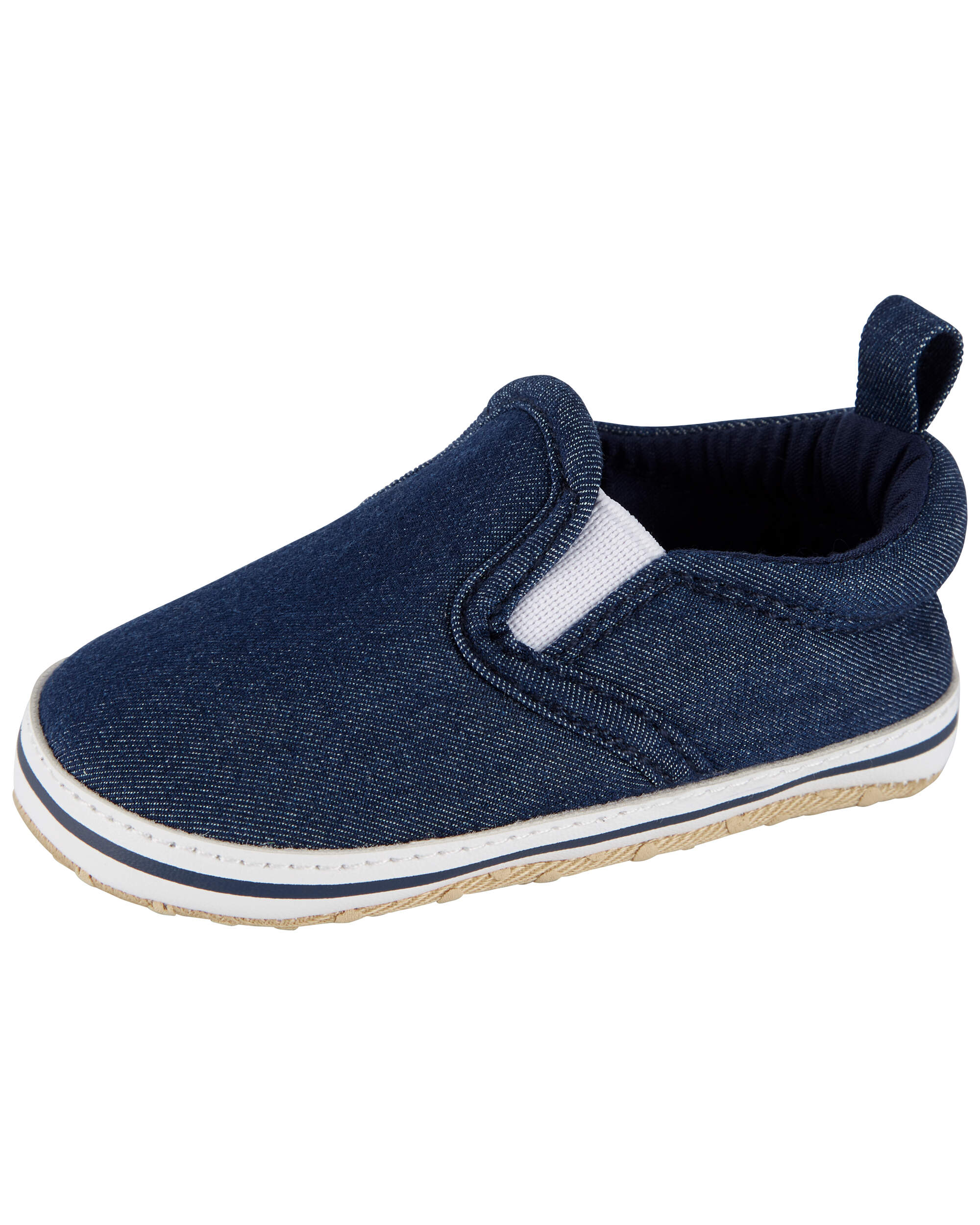 Baby Chambray Slip-On Shoes
