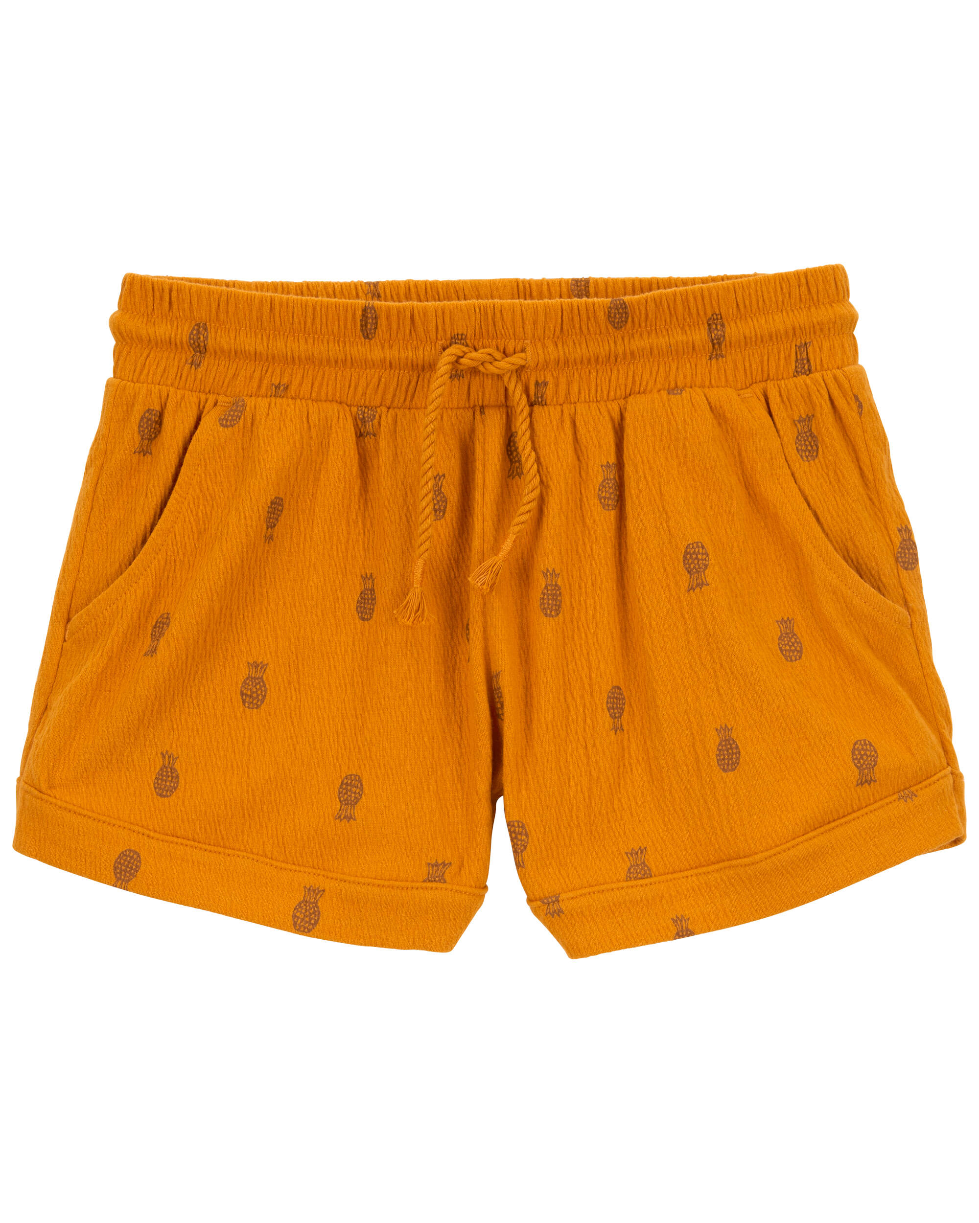 Kid Pineapple Pull-On French Terry Shorts