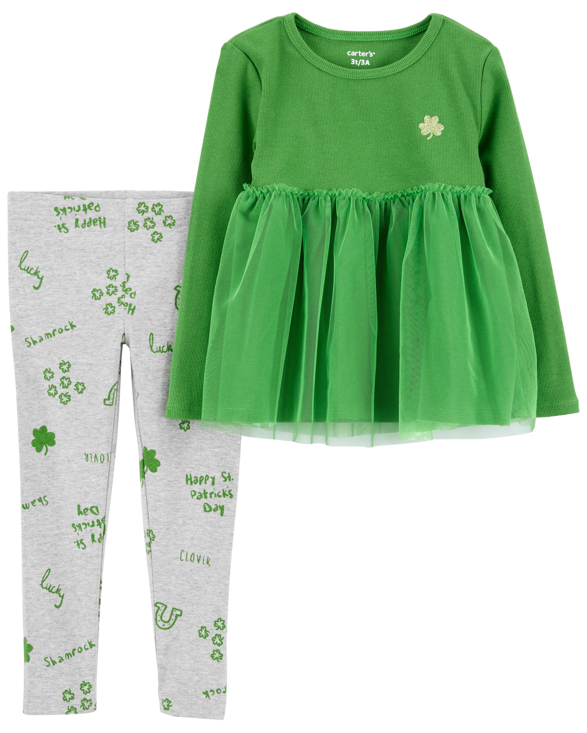 2-Piece St. Patrick's Day Top & Legging Set