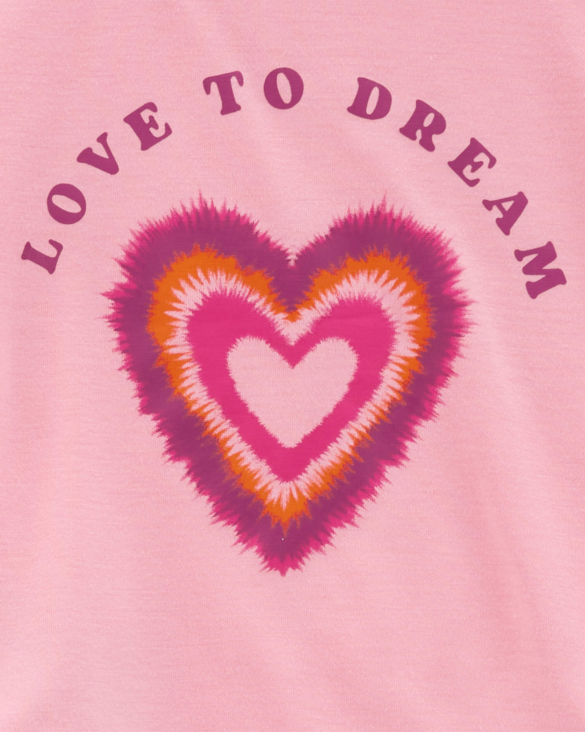 Toddler 2-Piece Love To Dream Heart Loose Fit Pyjama Set