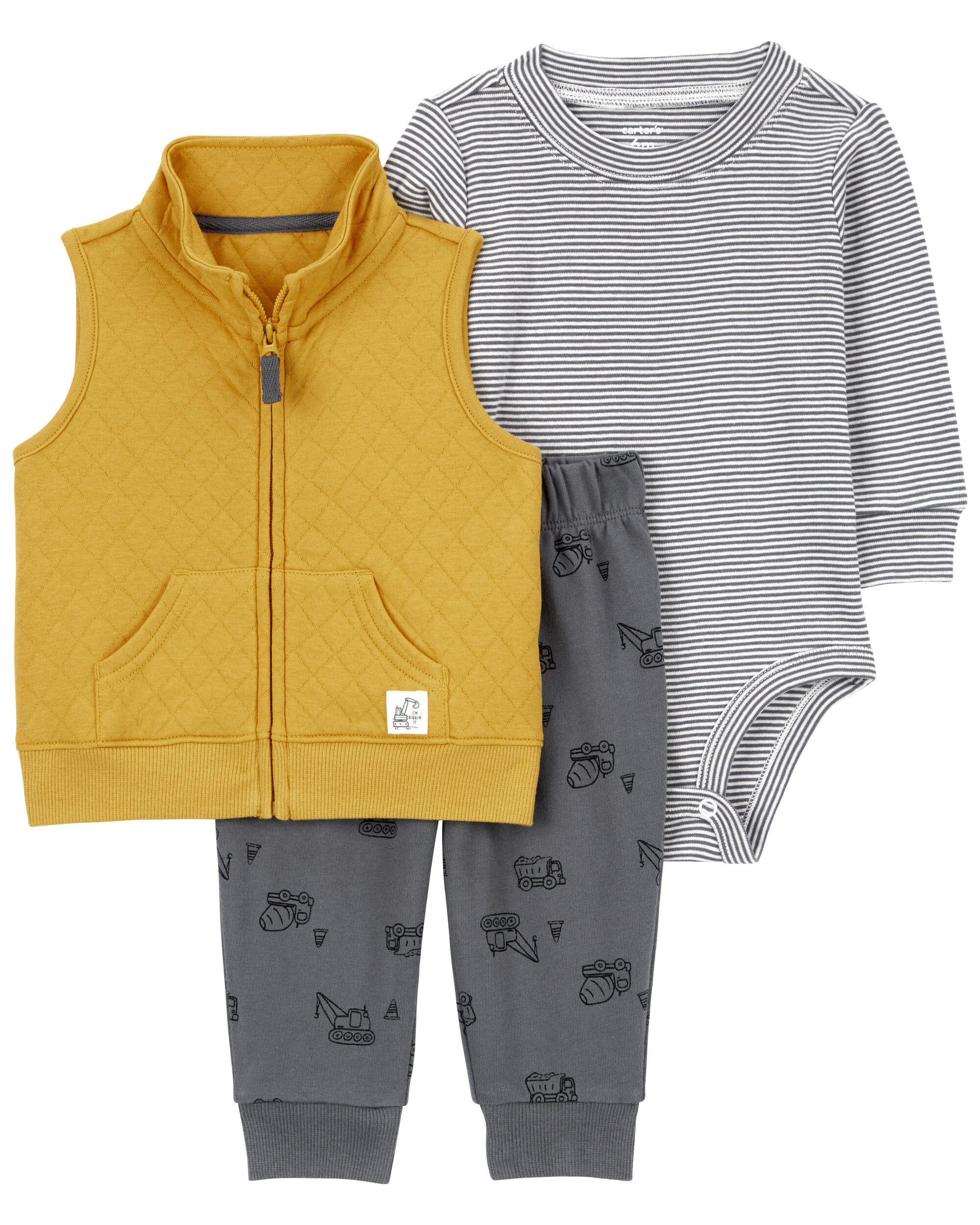 Baby 3-Piece Little Vest Set