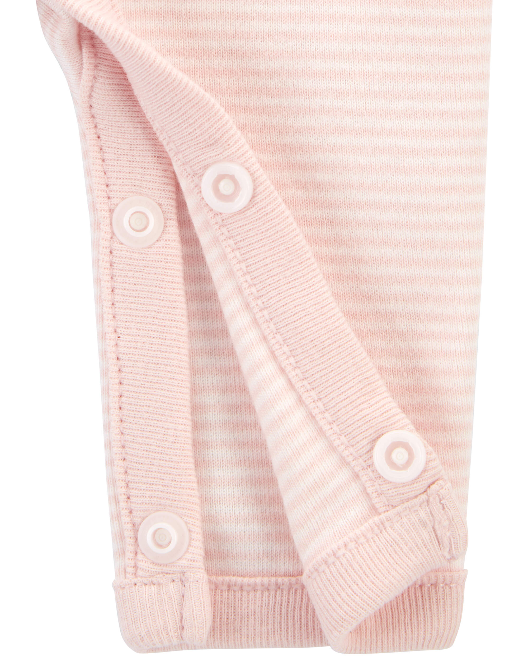 Baby Preemie Striped Cotton Sleeper Pyjamas