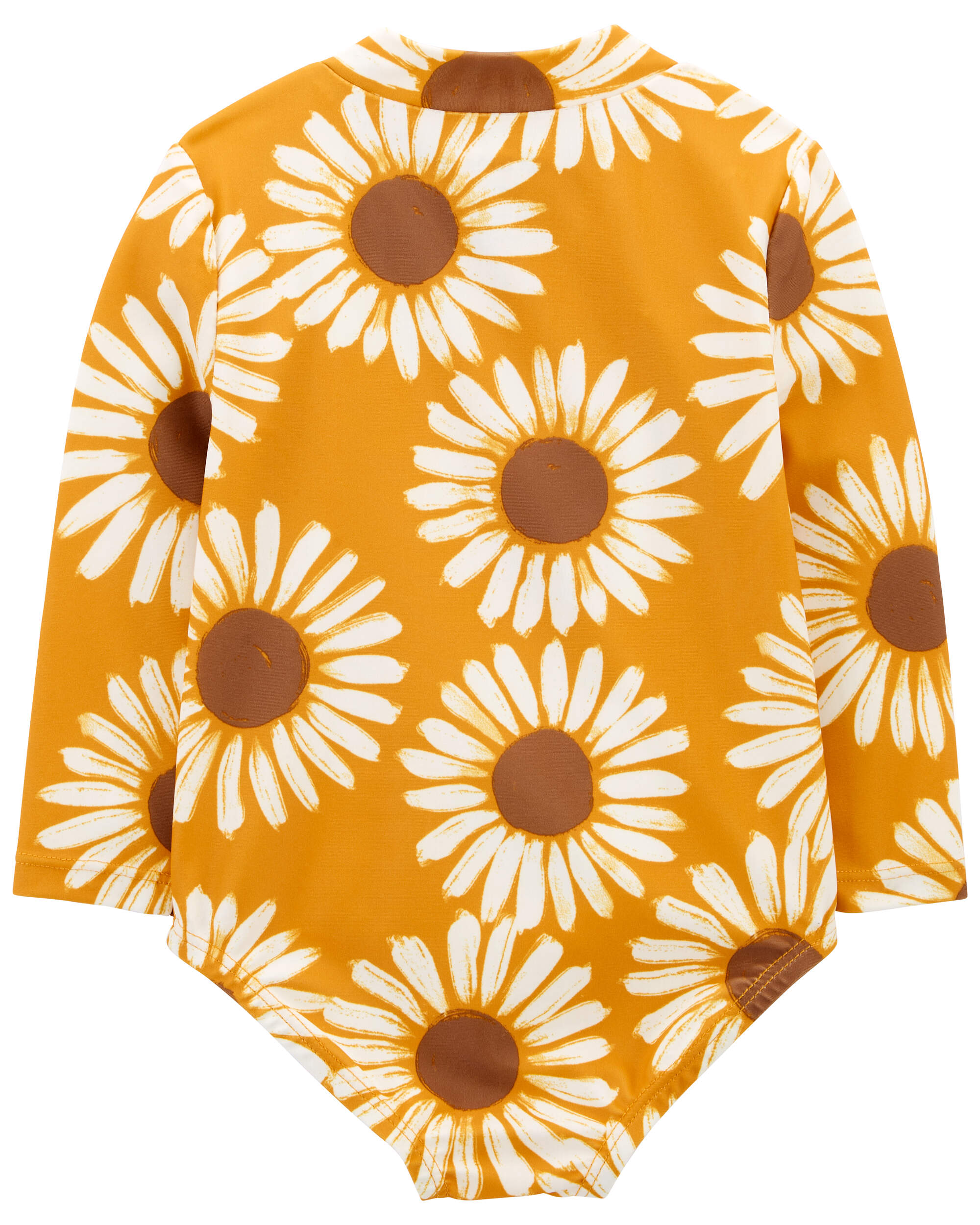 Baby Sunflower 1-Piece Half-Zip Rashguard