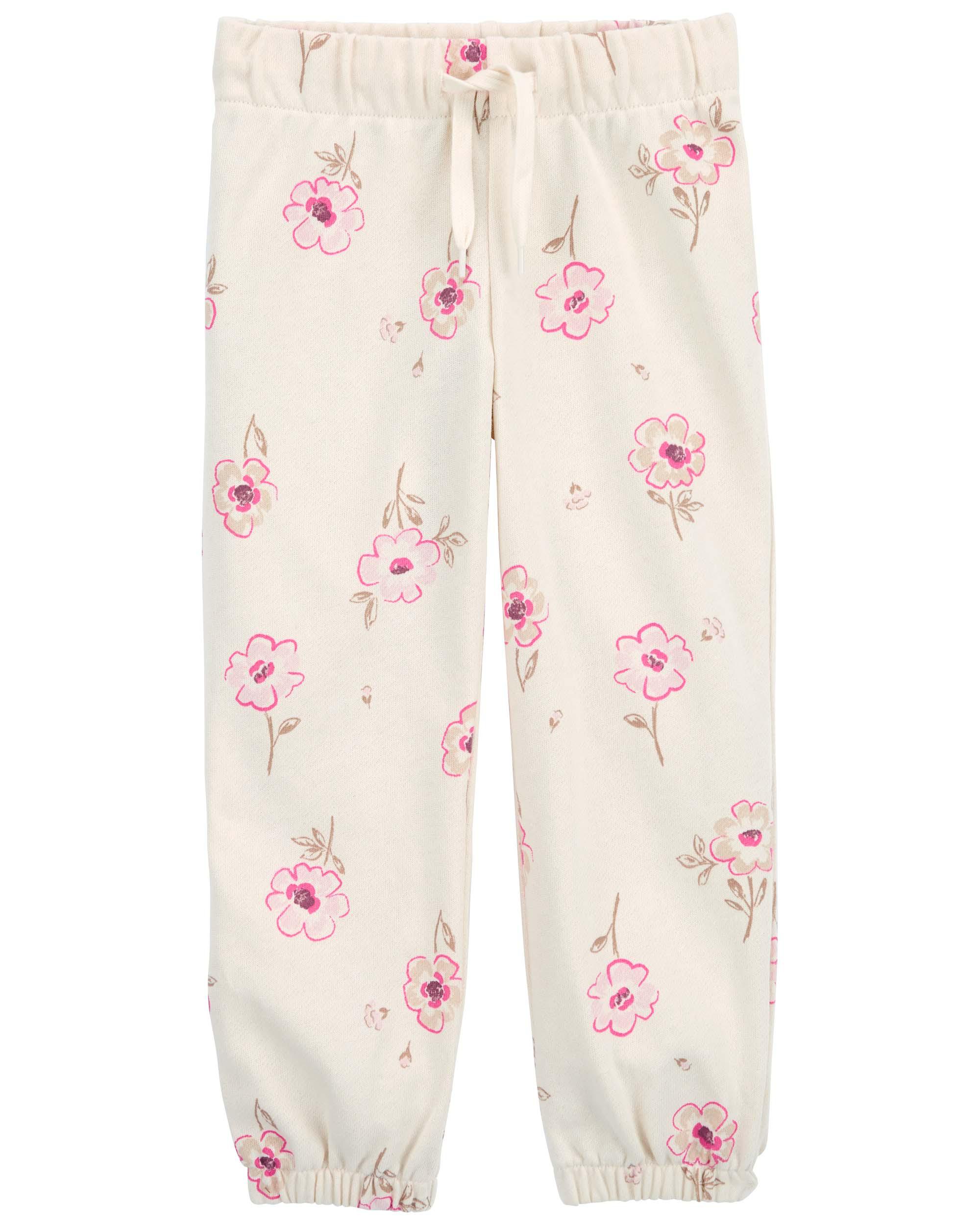 Toddler Floral Pull-On Joggers