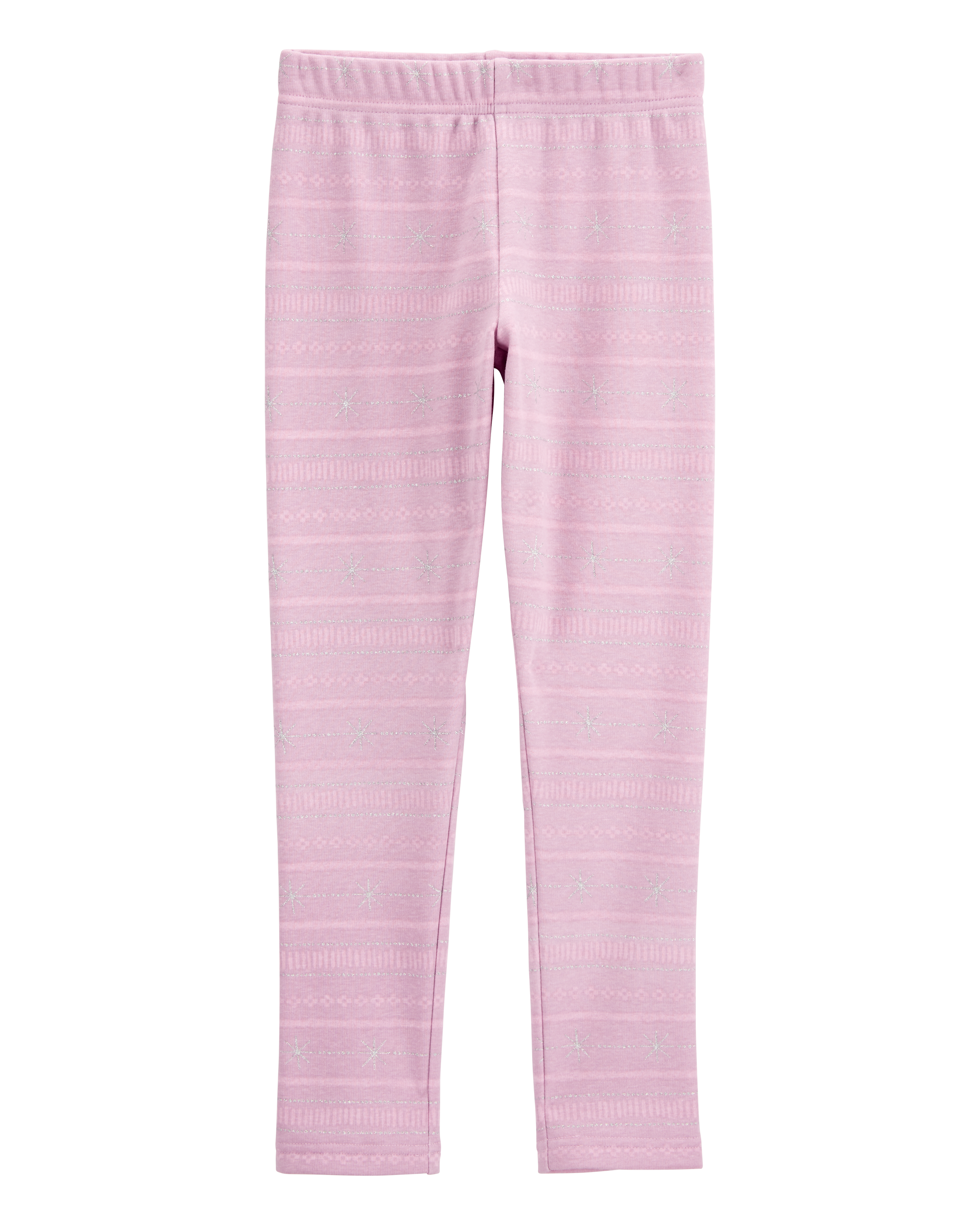 Kid Striped Cozy Fleece Leggings