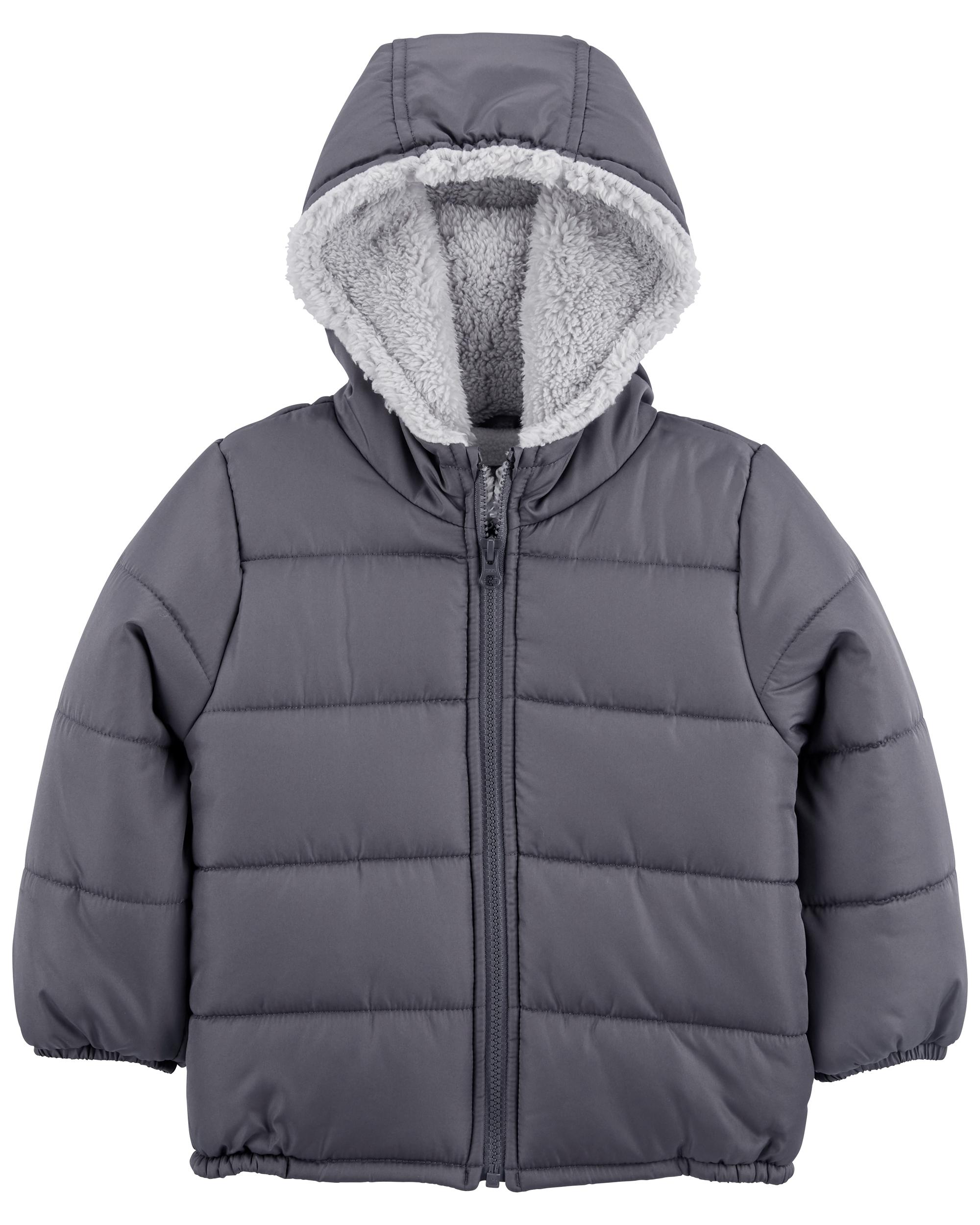 Boys grey sale puffer jacket