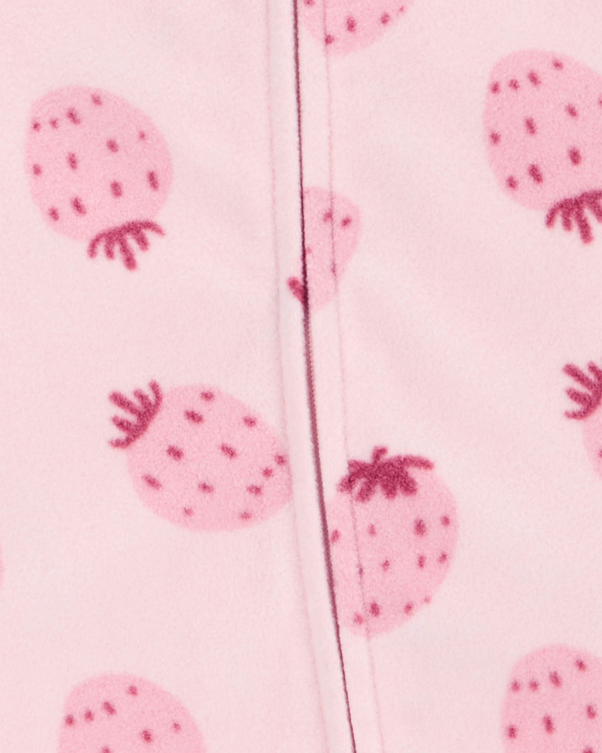 Baby Strawberry Fleece Footie Sleep & Play Pajamas