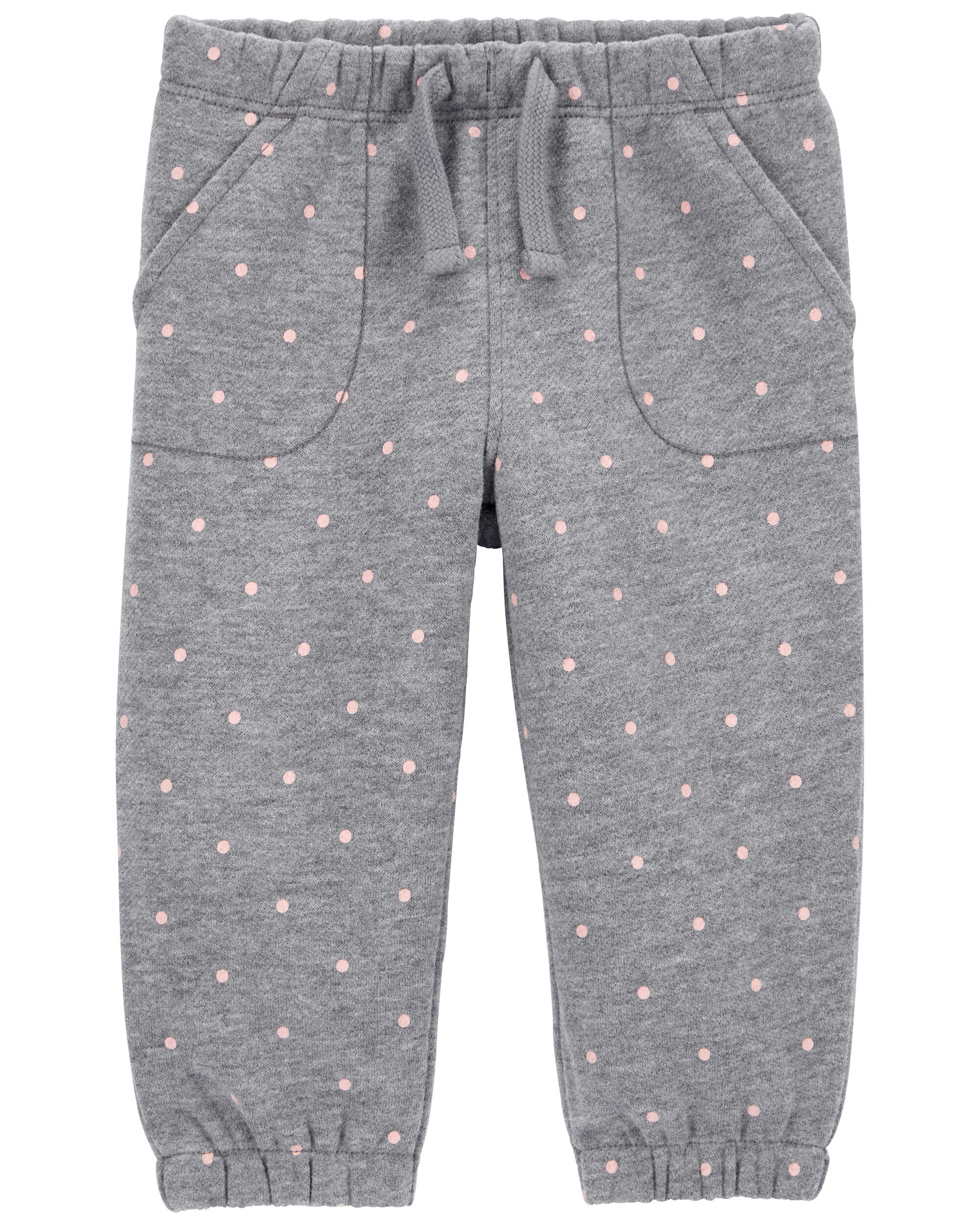 Baby Polka Dot Pull-On Fleece Joggers