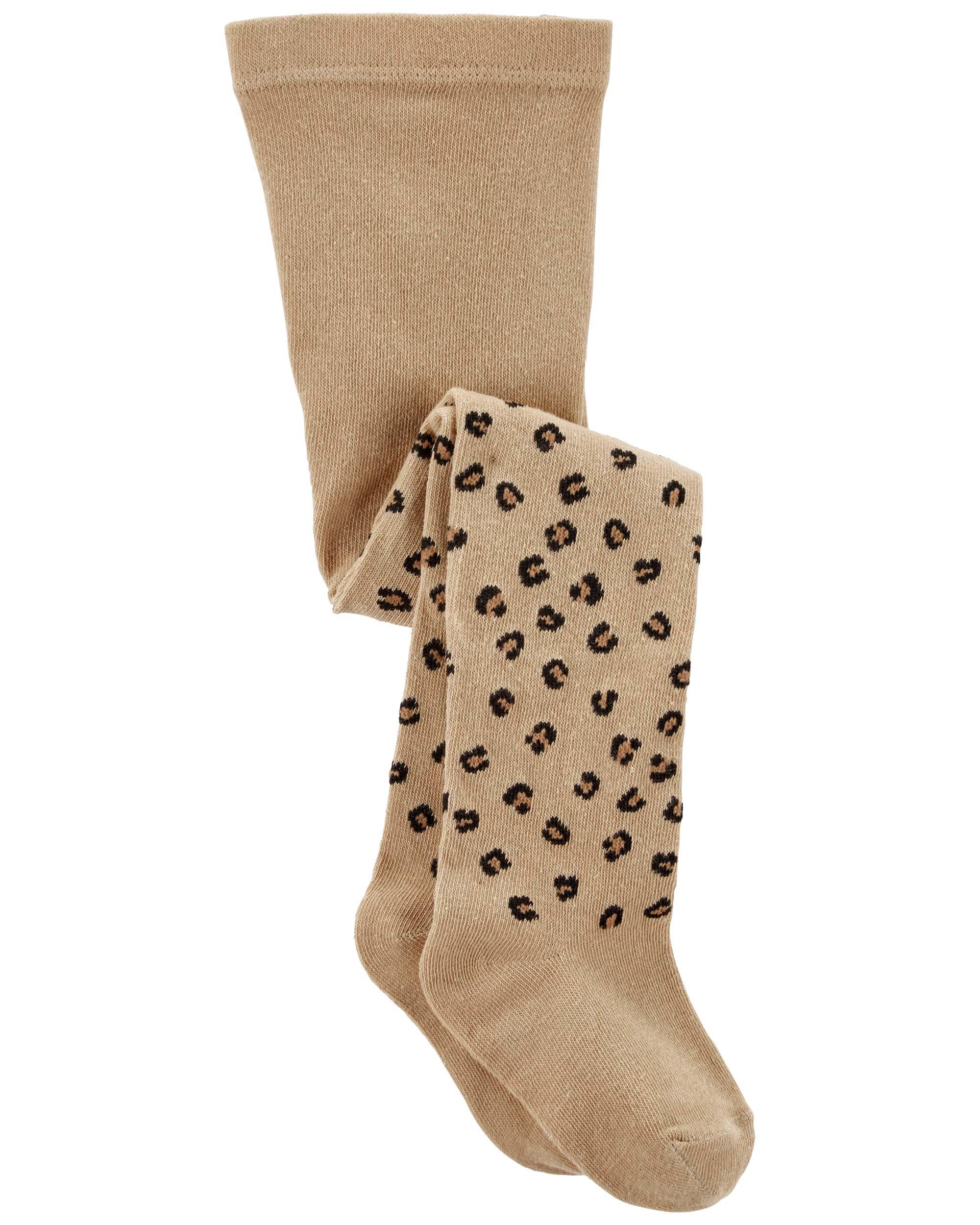 Kids leopard print clearance tights