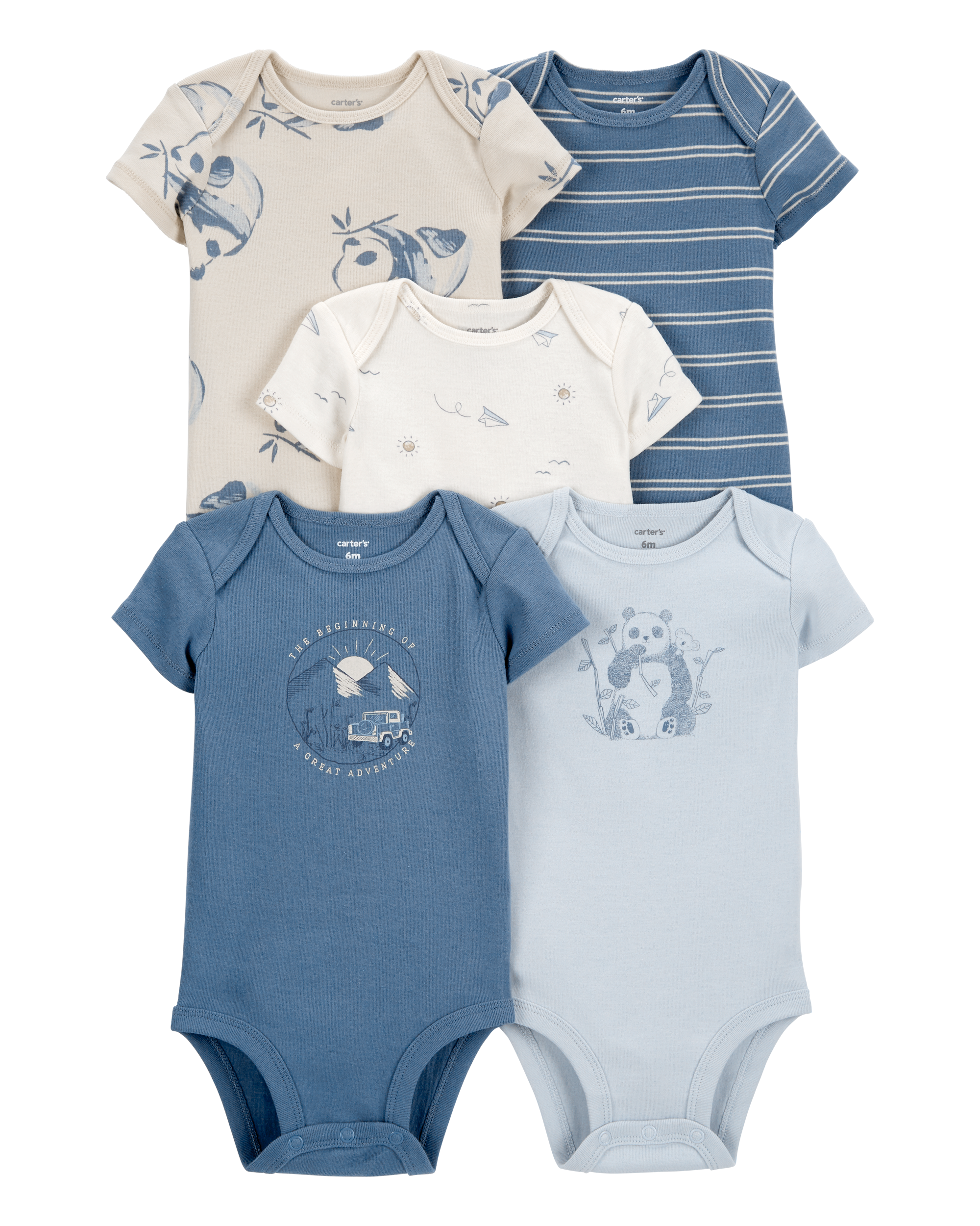 Baby 5-Pack Short-Sleeve Bodysuits