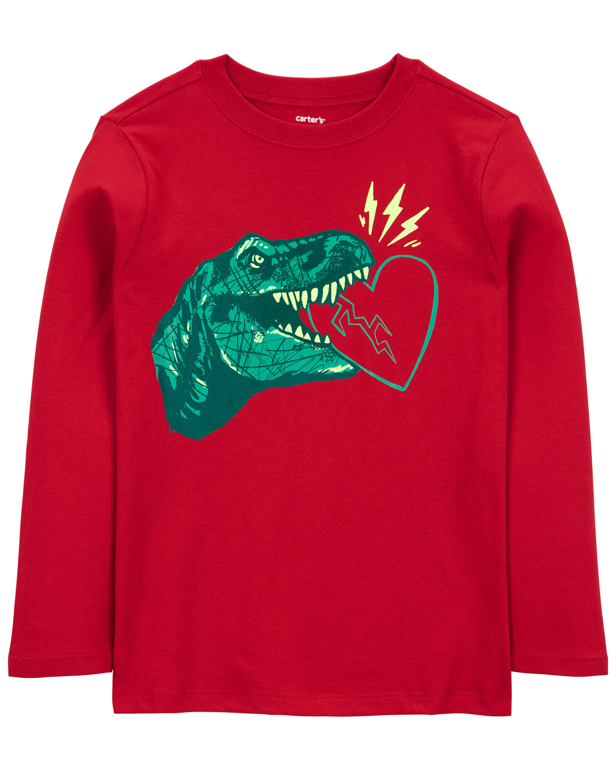 Valentine's Day Dinosaur Long-Sleeve Tee