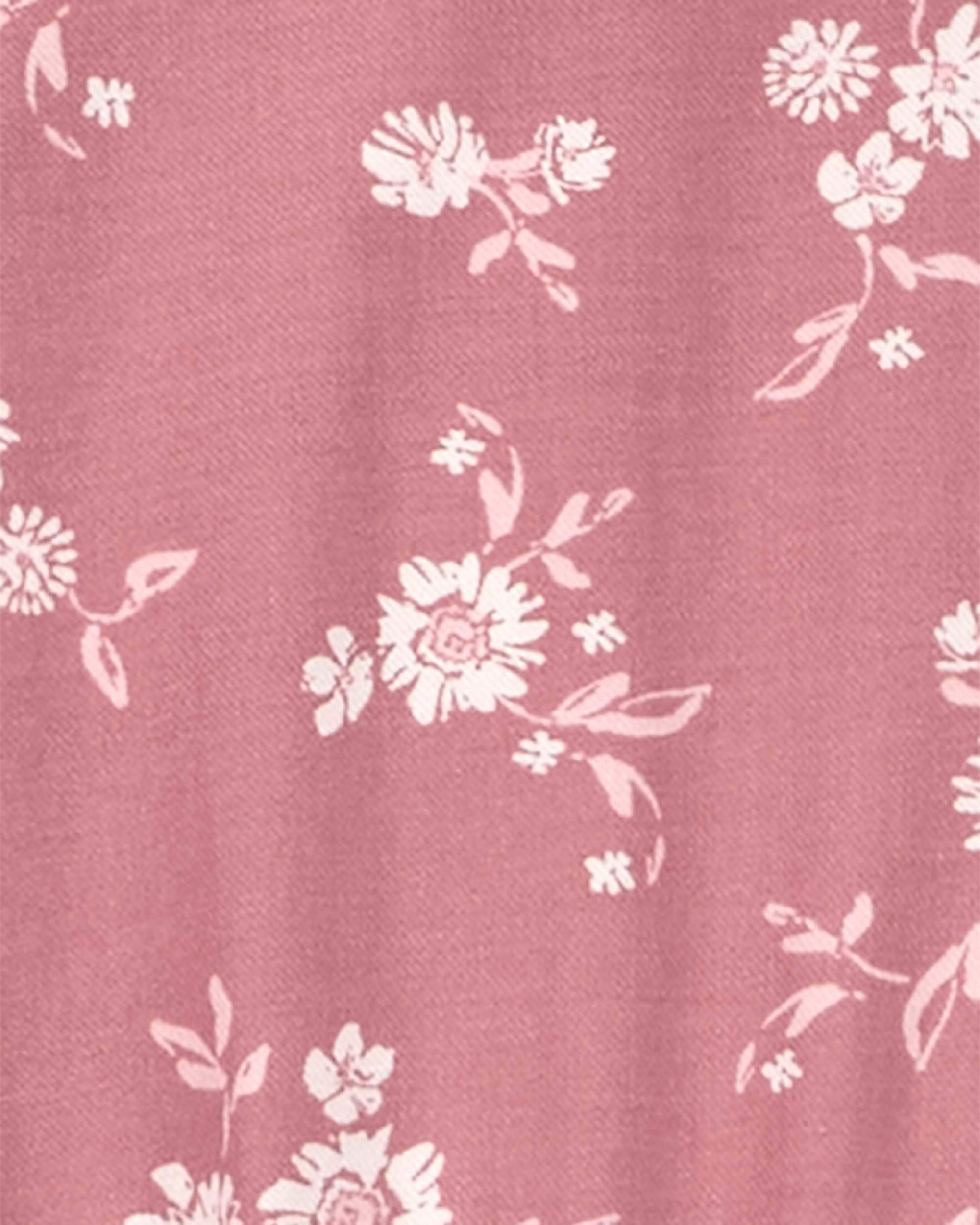 Pink Floral Print LENZING™ ECOVERO™ Jumpsuit