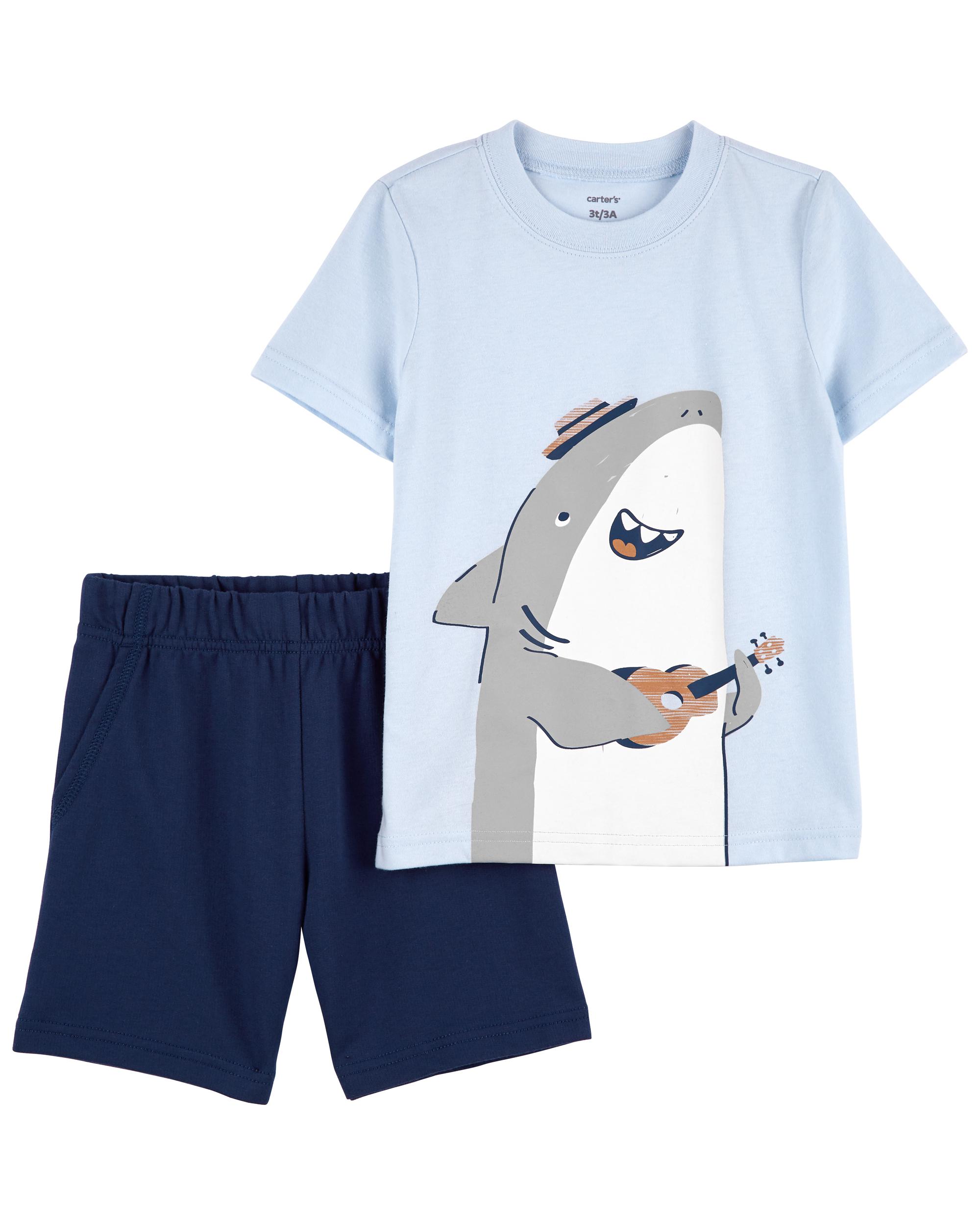 2-Piece Shark Jersey Tee & Short Set