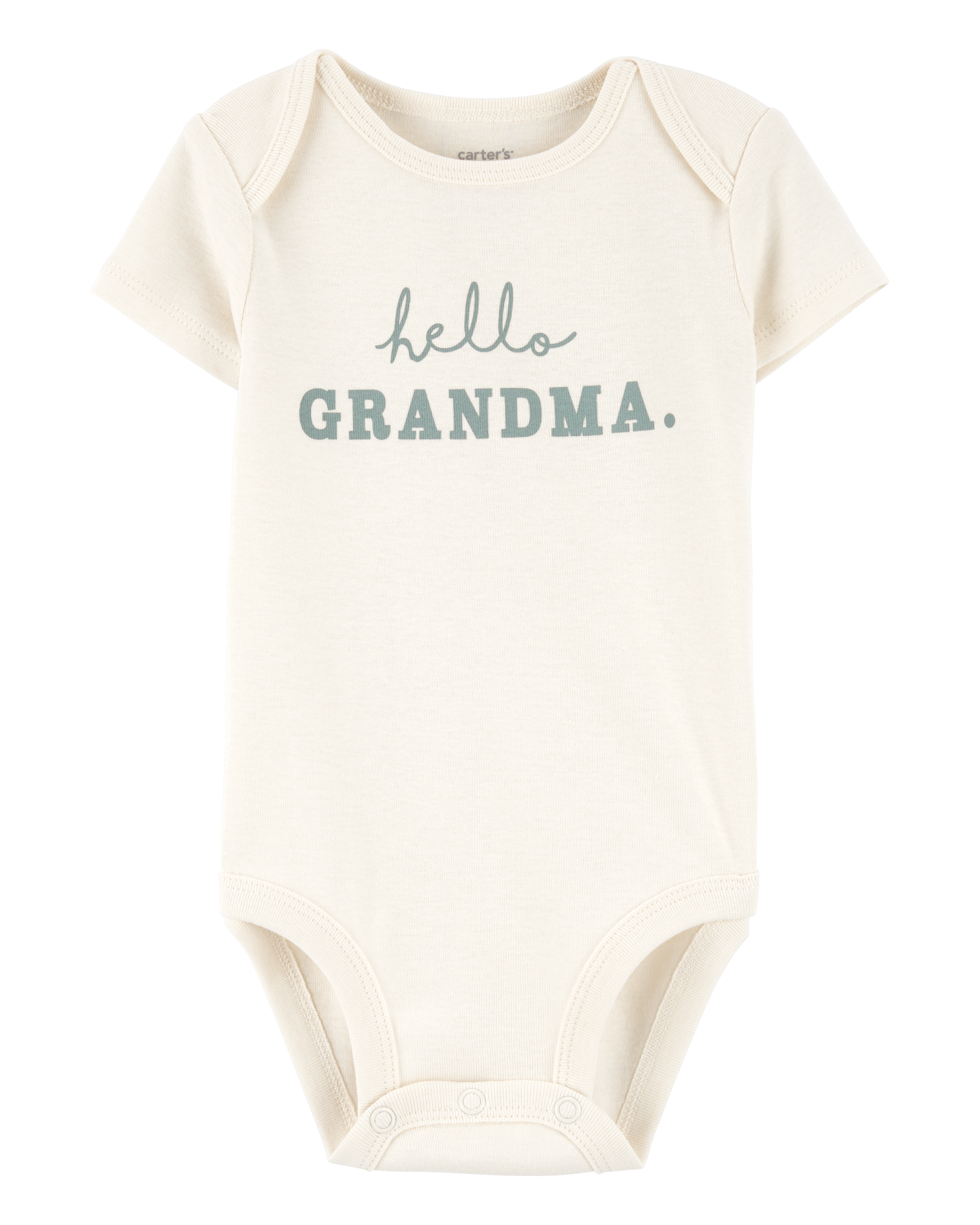 Baby Hello Grandma Announcement Bodysuit