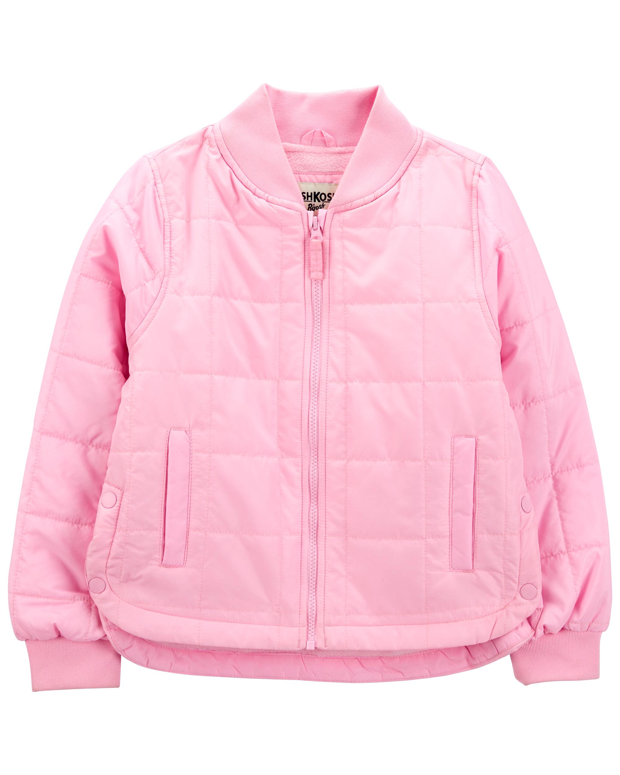 Quilted jacket pink hotsell