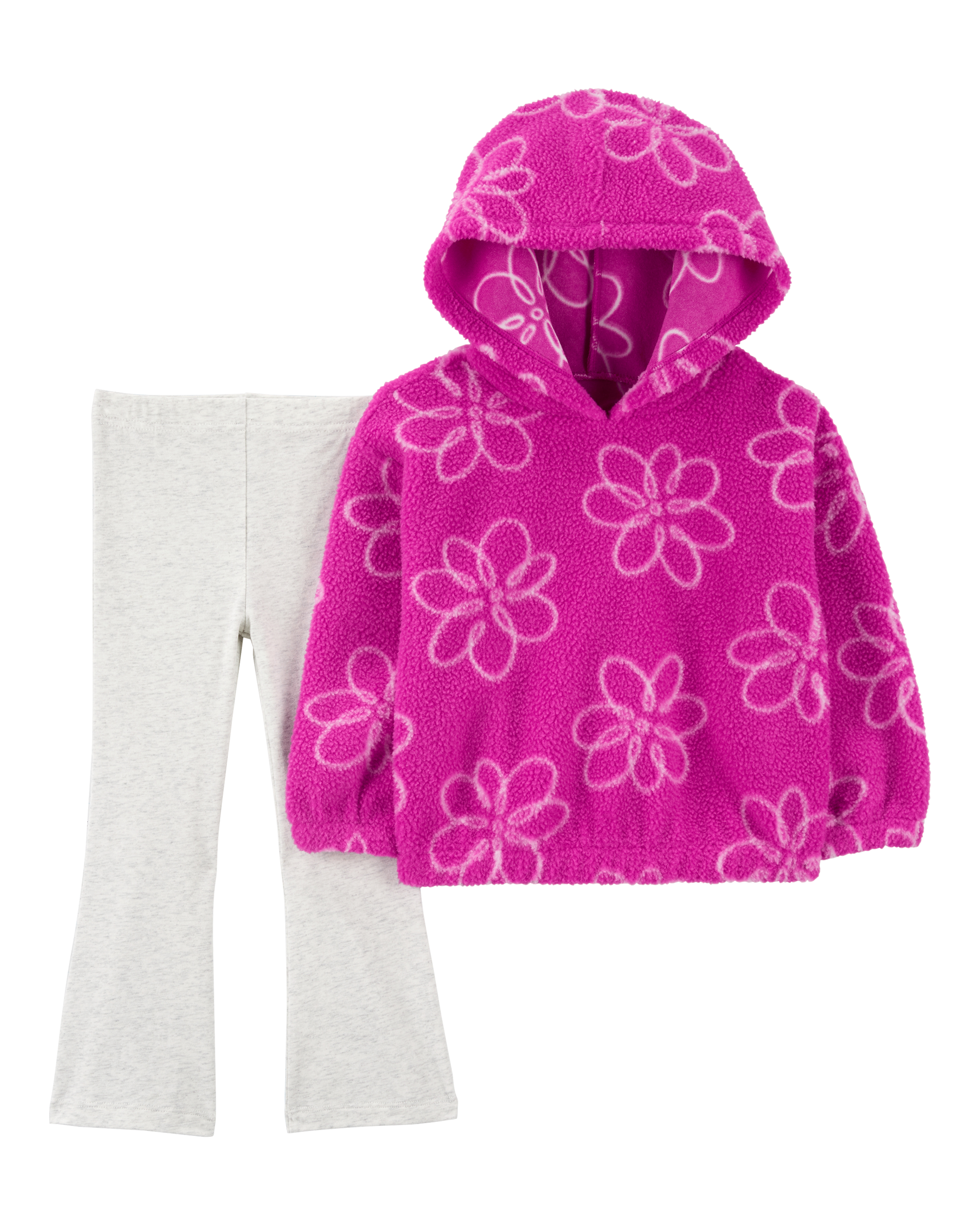 Baby 2-Piece Floral Fleece Pullover & Legging Set