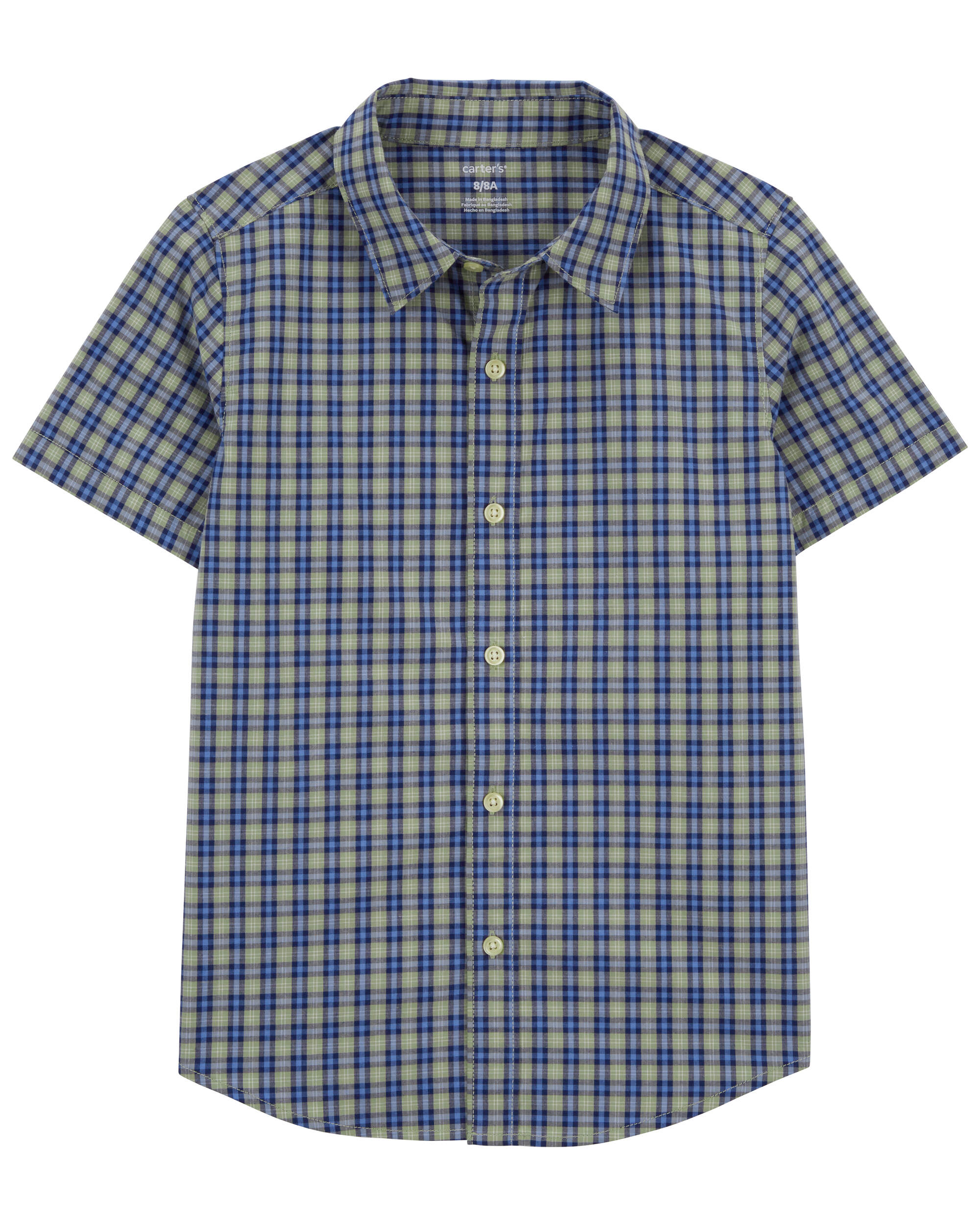 Kid Plaid Button-Down Shirt