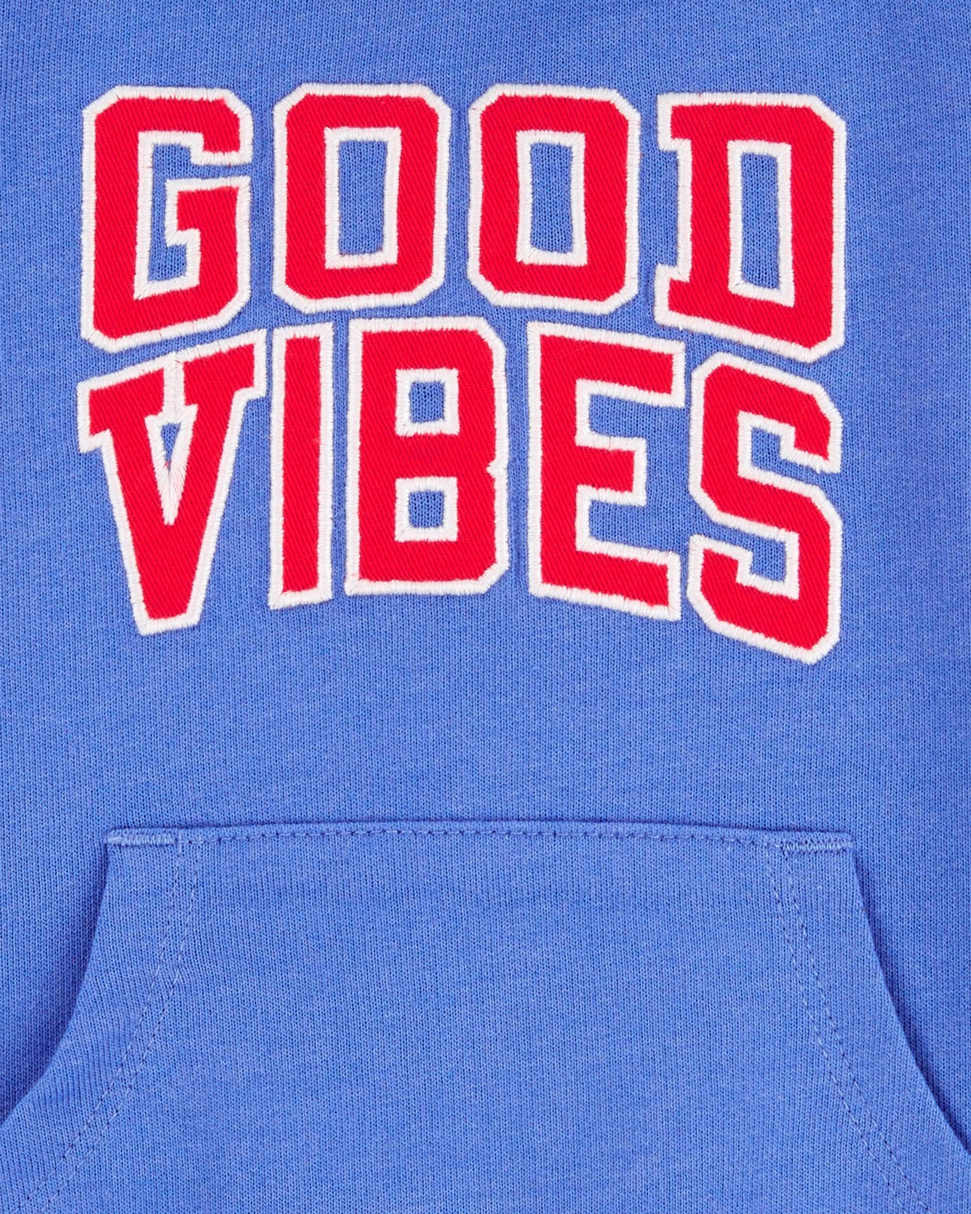 Baby Good Vibes Hooded Romper