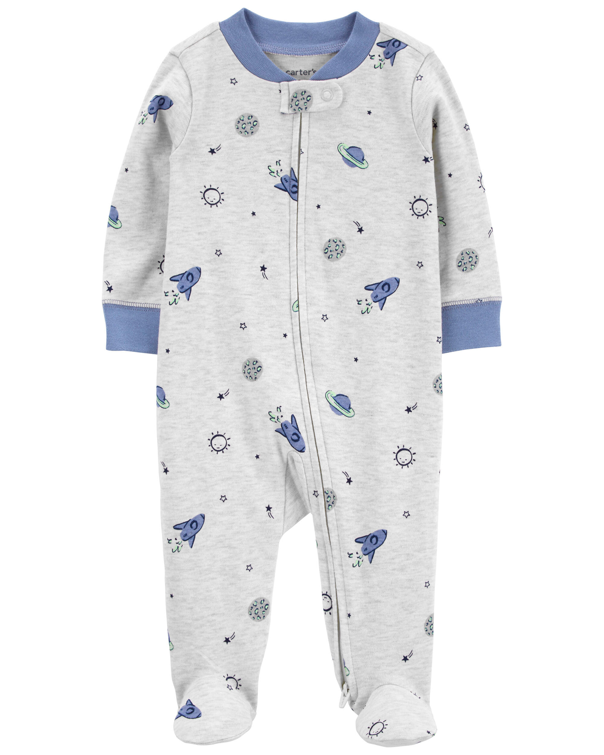 Baby Planet 2-Way Zip Cotton Blend Sleeper